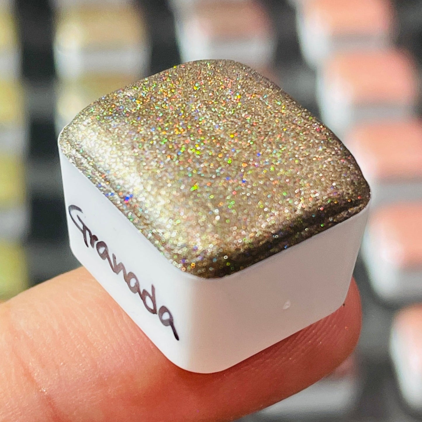 Limited Granada Half Renaissance series Handmade Colored Hologram Sparkle Watercolor Paint