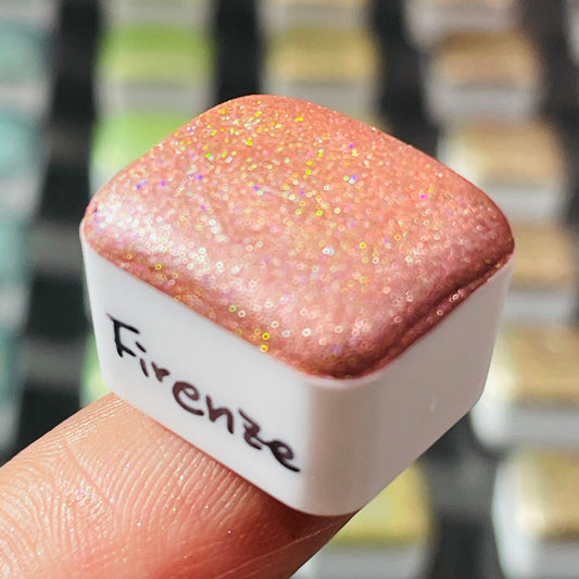 Limited Firenze Half Renaissance series Handmade Colored Hologram Sparkle Watercolor Paint