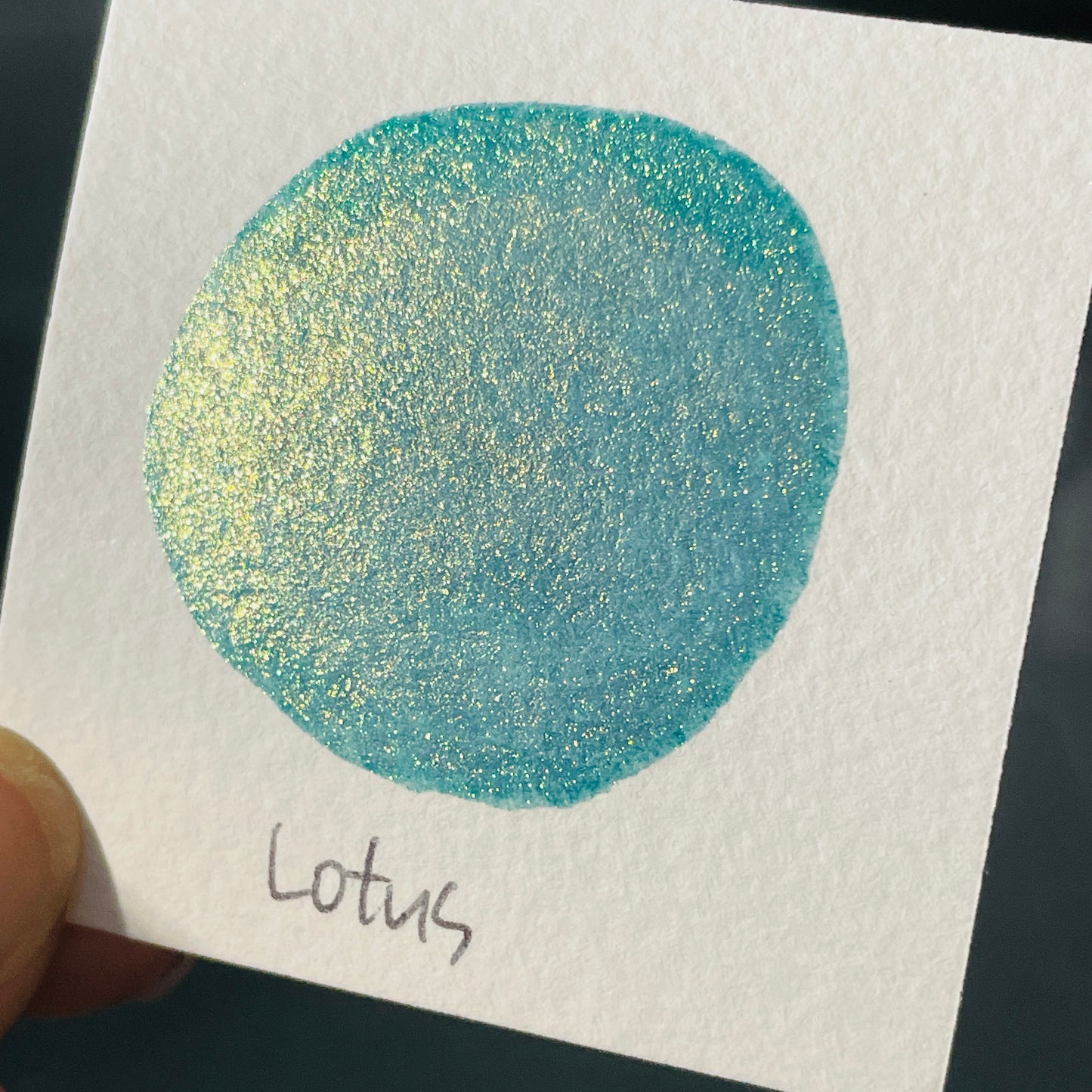 Lotus Flower Field Series Handmade Shimmer Mica Glitter Watercolor Paints