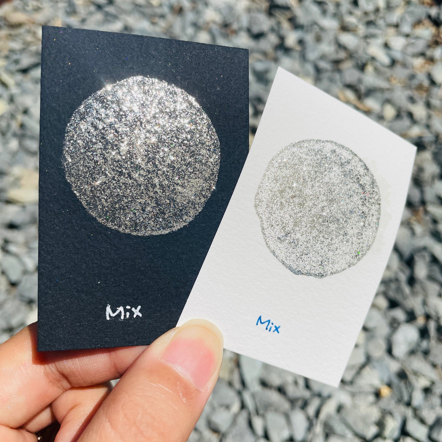 Mix Diamond Sparkle glitter Handmade watercolor paints