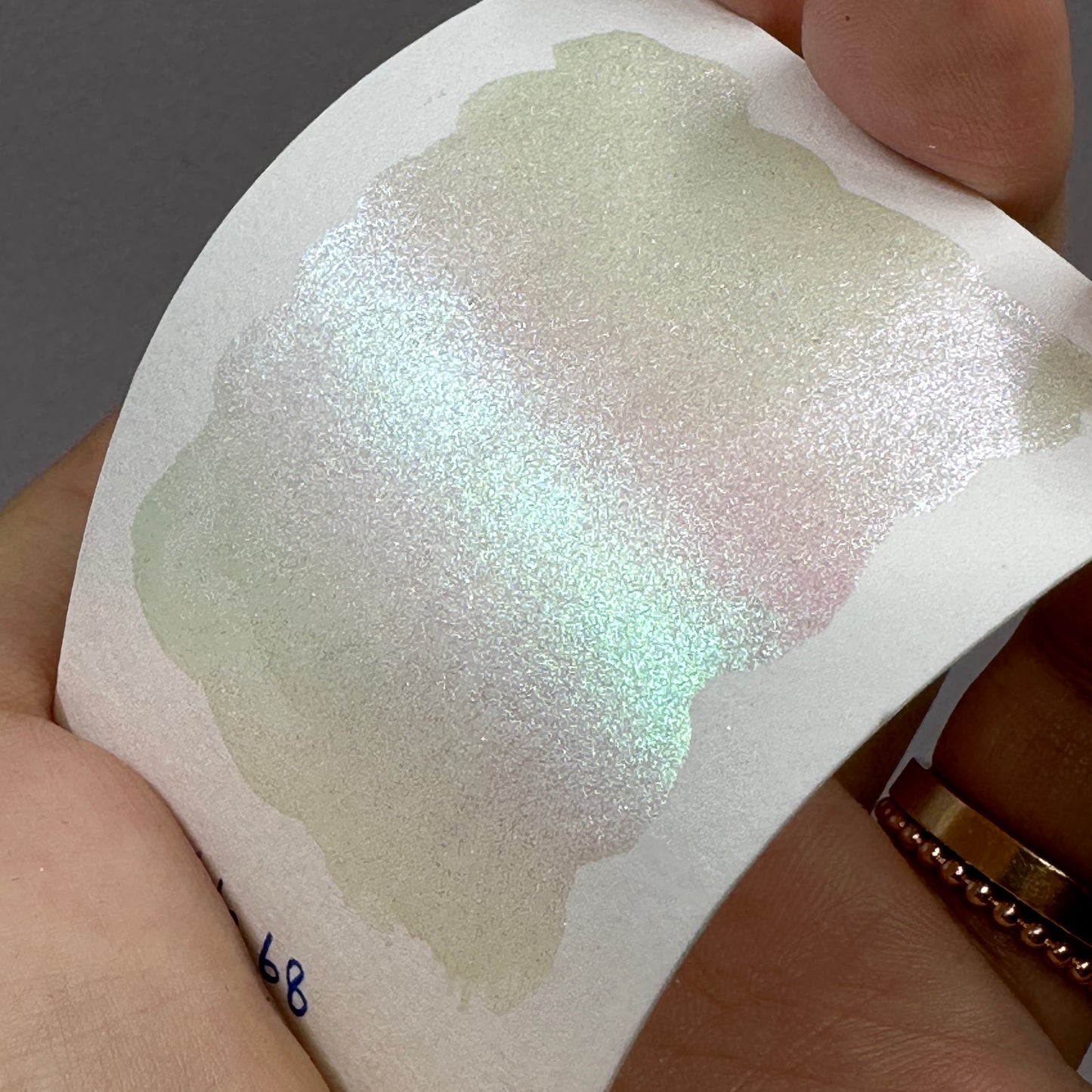 No. 68 Fairy colorshift watercolor paint half pan