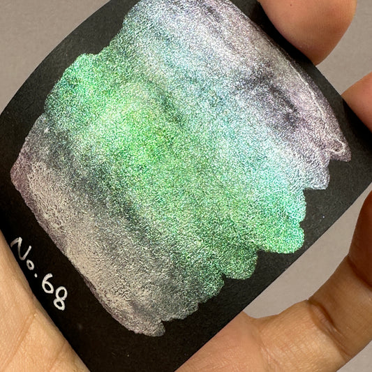 No. 68 Fairy colorshift watercolor paint half pan
