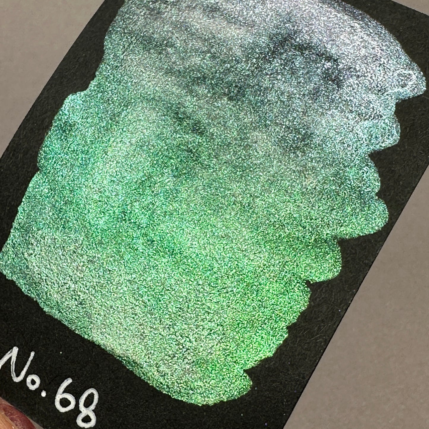 No. 68 Fairy colorshift watercolor paint half pan