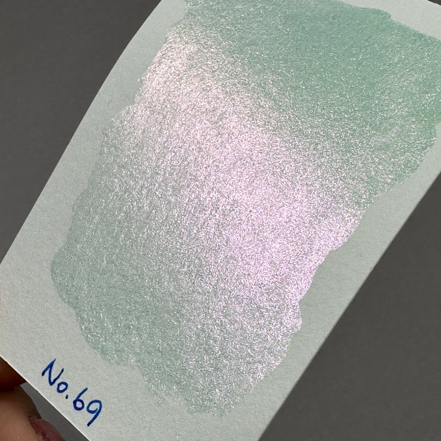 No. 69 Fairy colorshift watercolor paint half pan