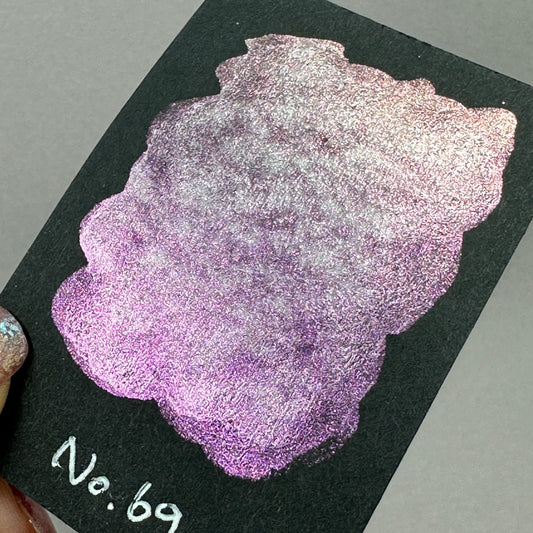 No. 69 Fairy colorshift watercolor paint half pan
