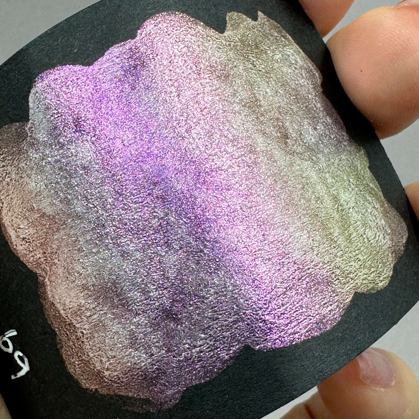 No. 69 Fairy colorshift watercolor paint half pan