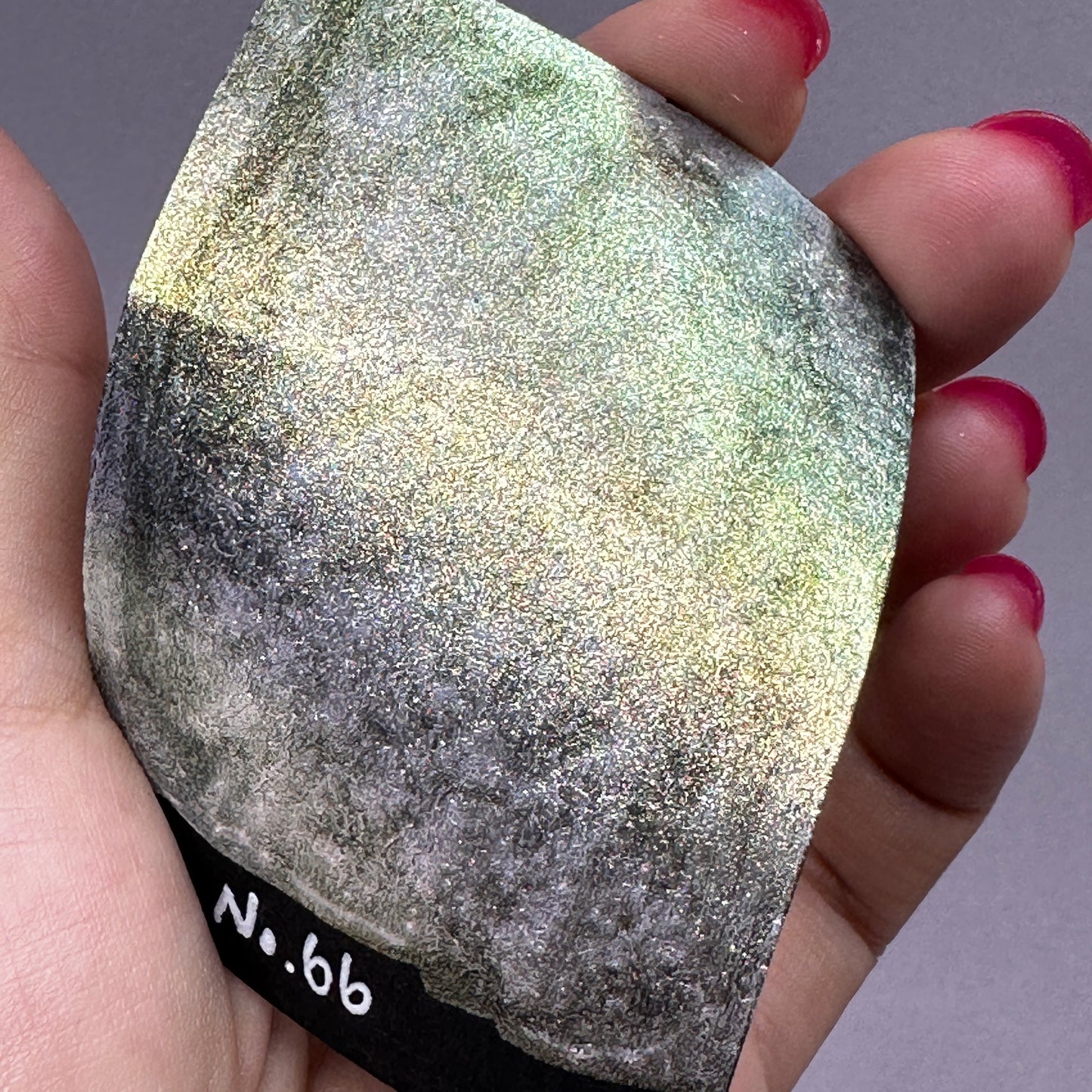 No. 66 Fairy colorshift watercolor paint half pan