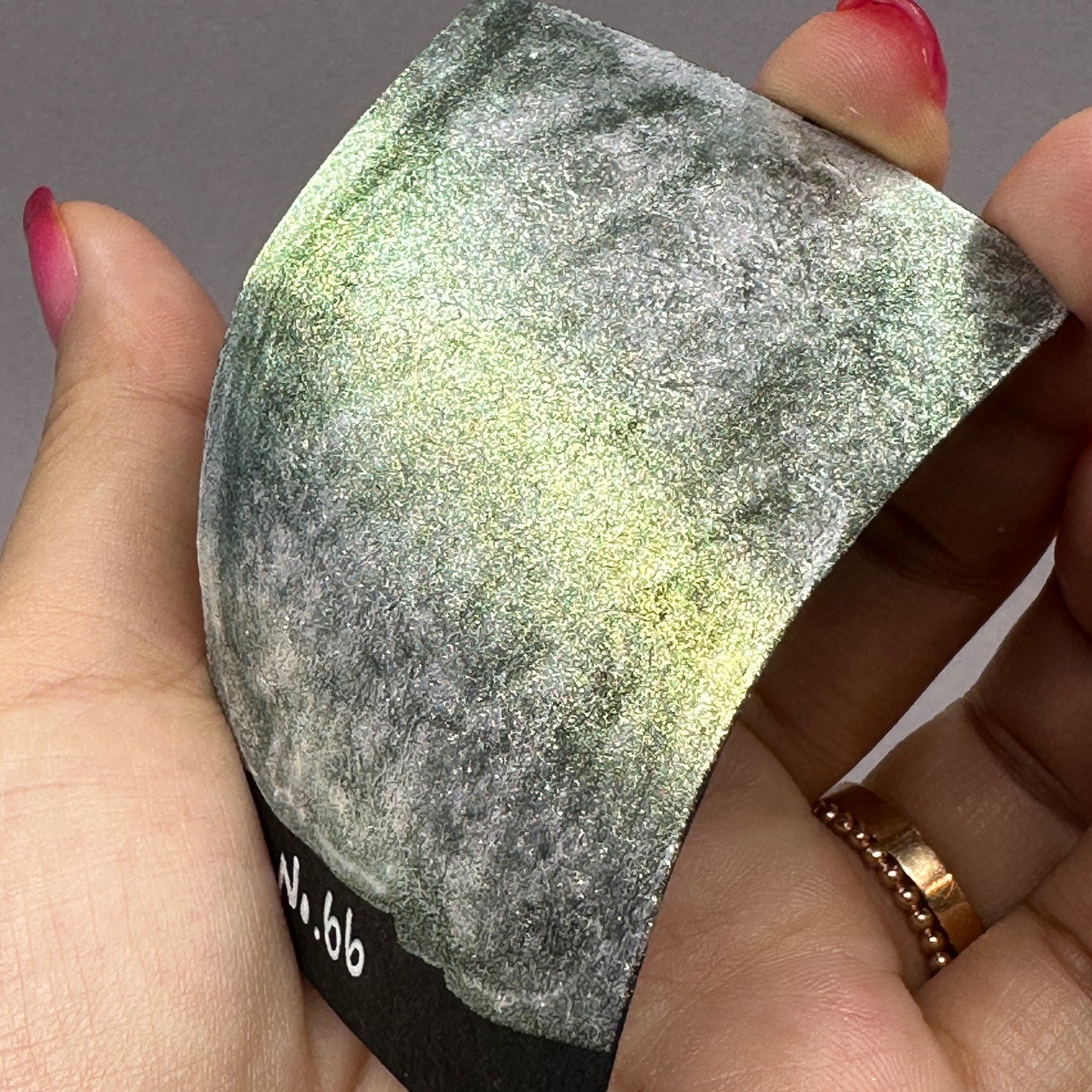 No. 66 Fairy colorshift watercolor paint half pan