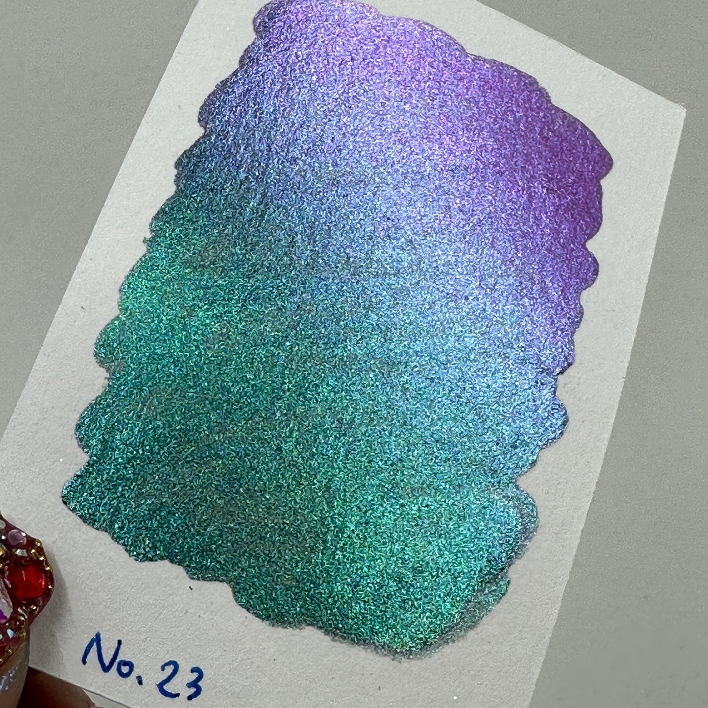 No. 23 Pearl color shift watercolor paint Half/Quarter/Mini