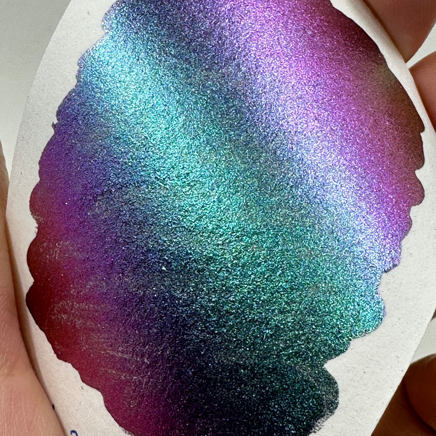 Pearl Dot Card Tester Sampler Watercolor Shimmer Glittery Paints