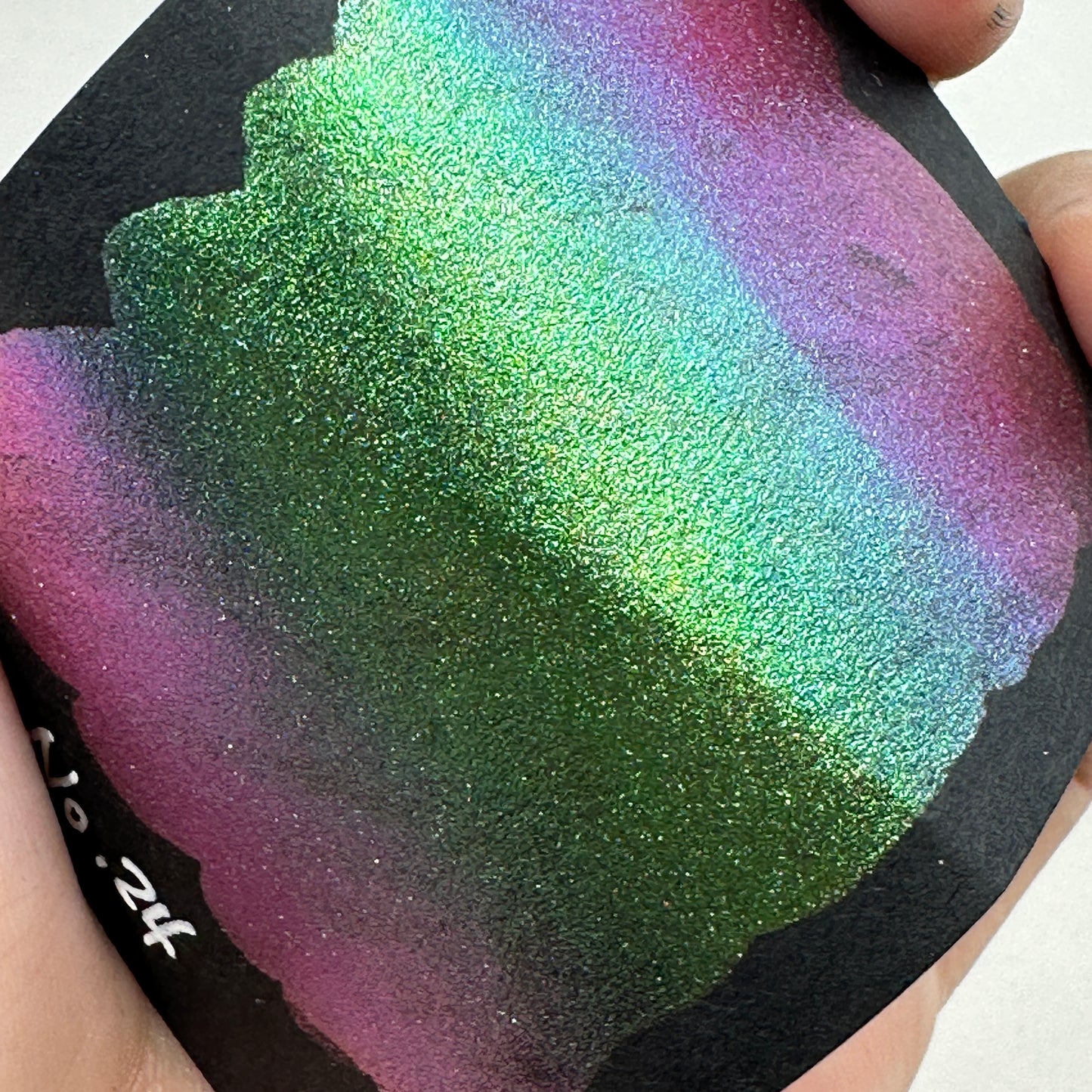 No. 24 Pearl color shift watercolor paint Half/Quarter/Mini