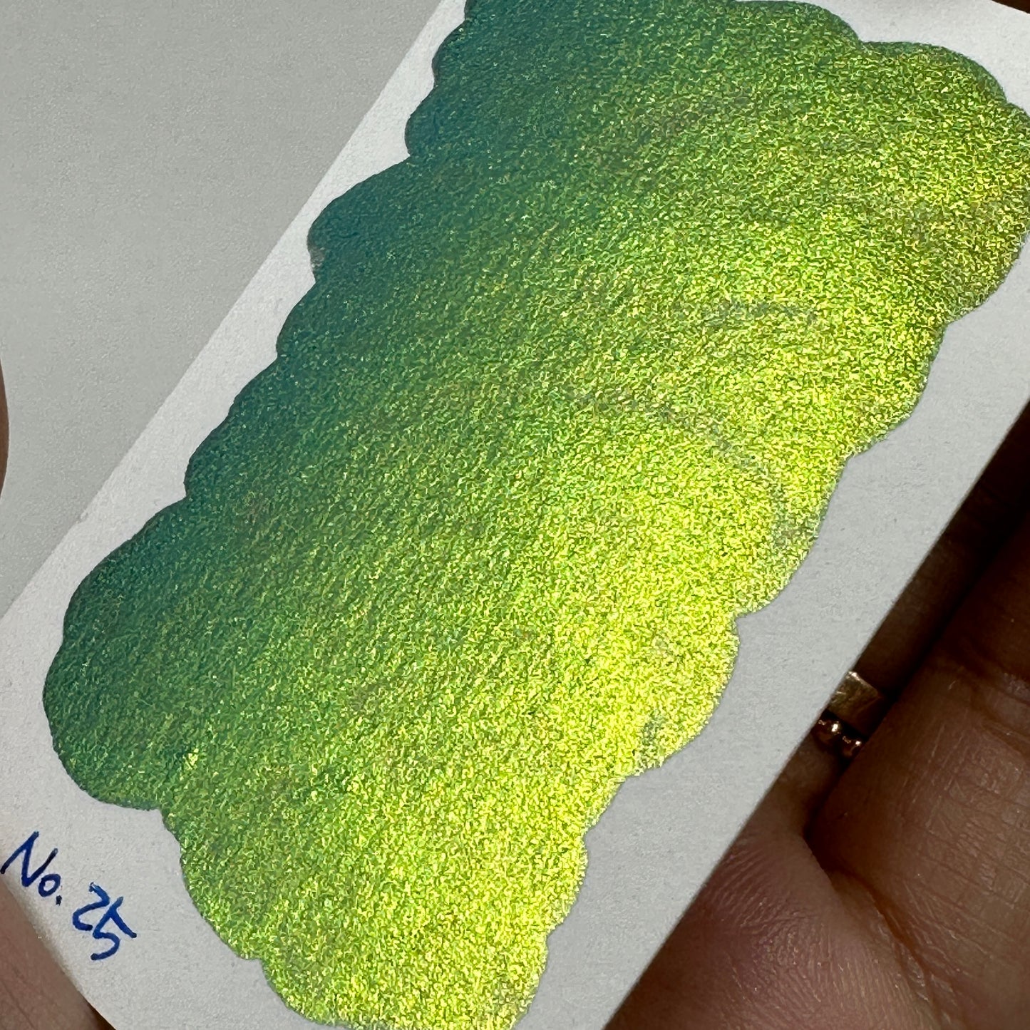 No. 25 Pearl color shift watercolor paint Half/Quarter/Mini