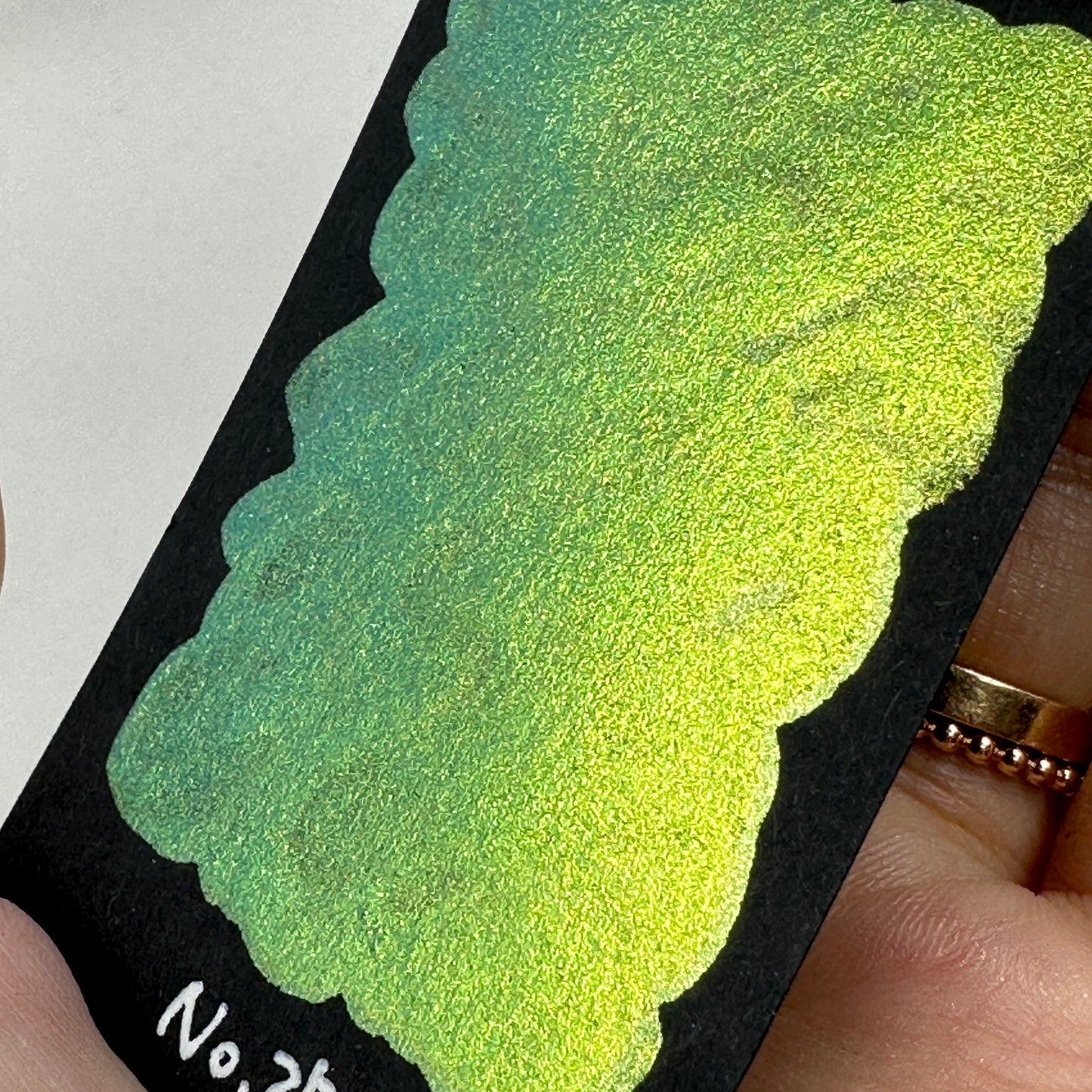 No. 25 Pearl color shift watercolor paint Half/Quarter/Mini