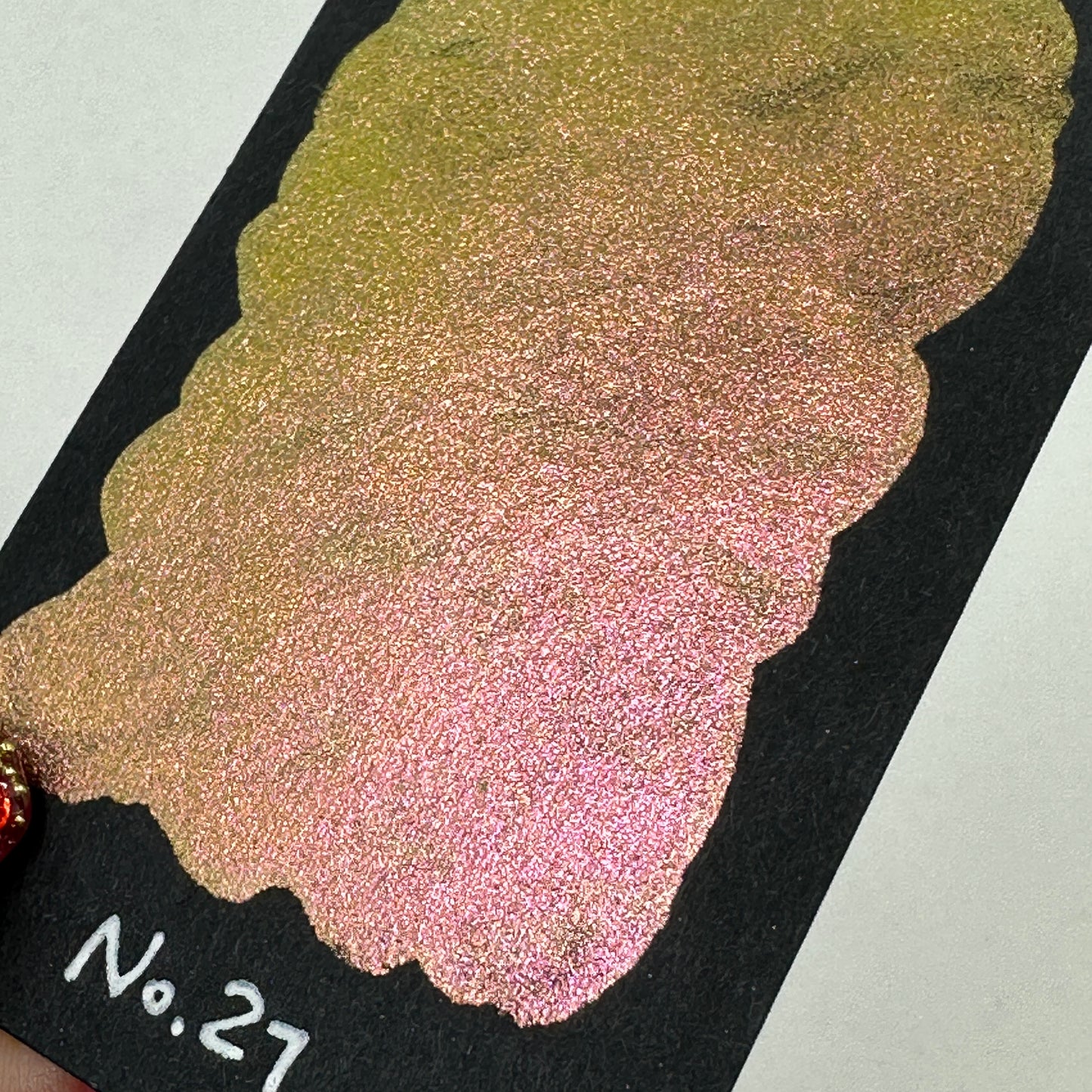 No. 27 Pearl color shift watercolor paint Half/Quarter/Mini