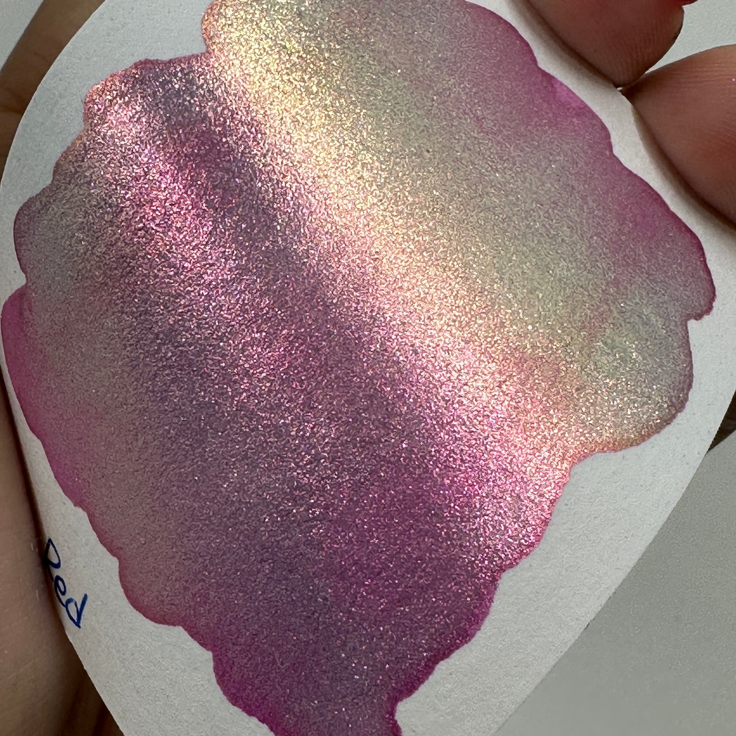 Red Rainbow Super Color Shift Handmade Shimmer Watercolor Paint