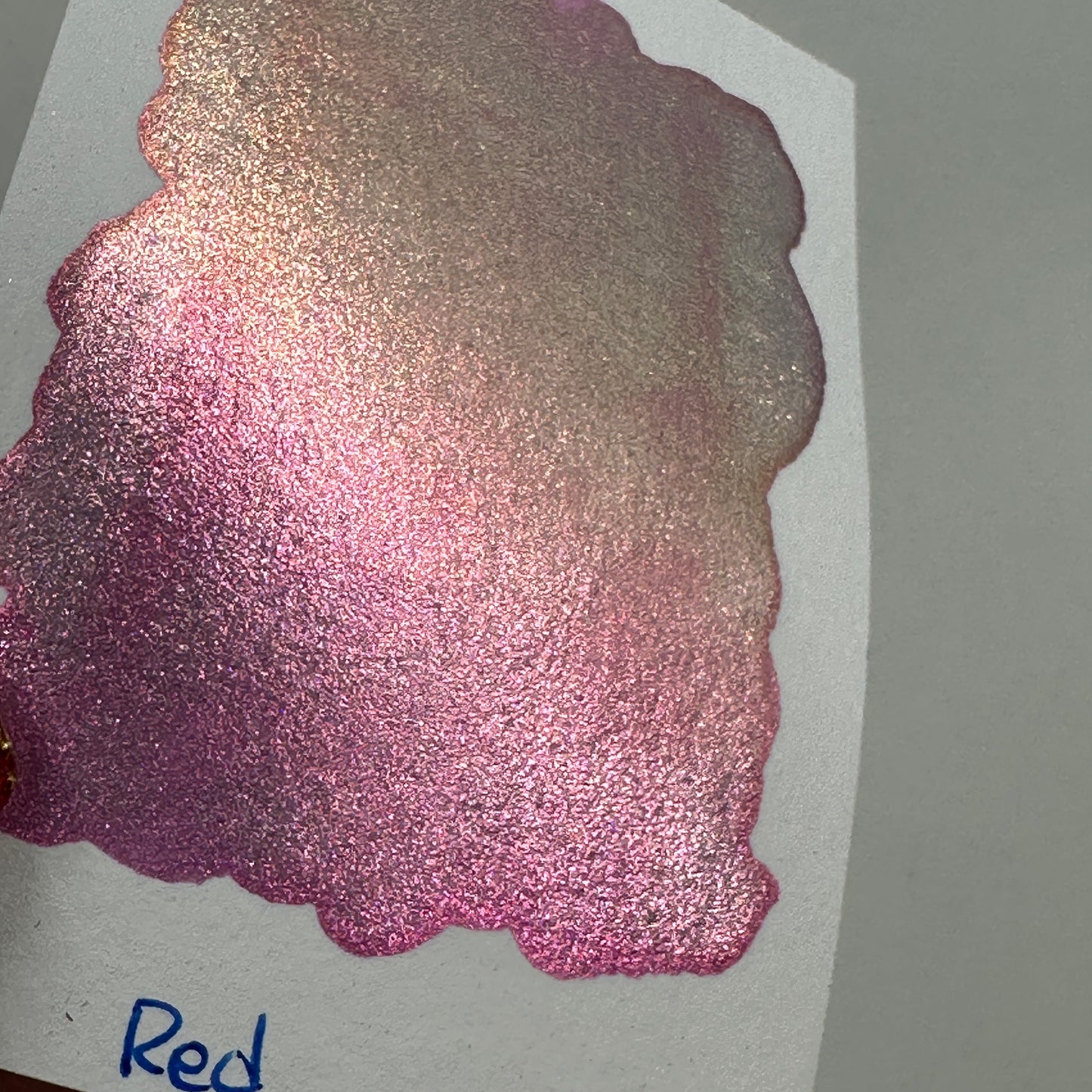 Red Rainbow Super Color Shift Handmade Shimmer Watercolor Paint