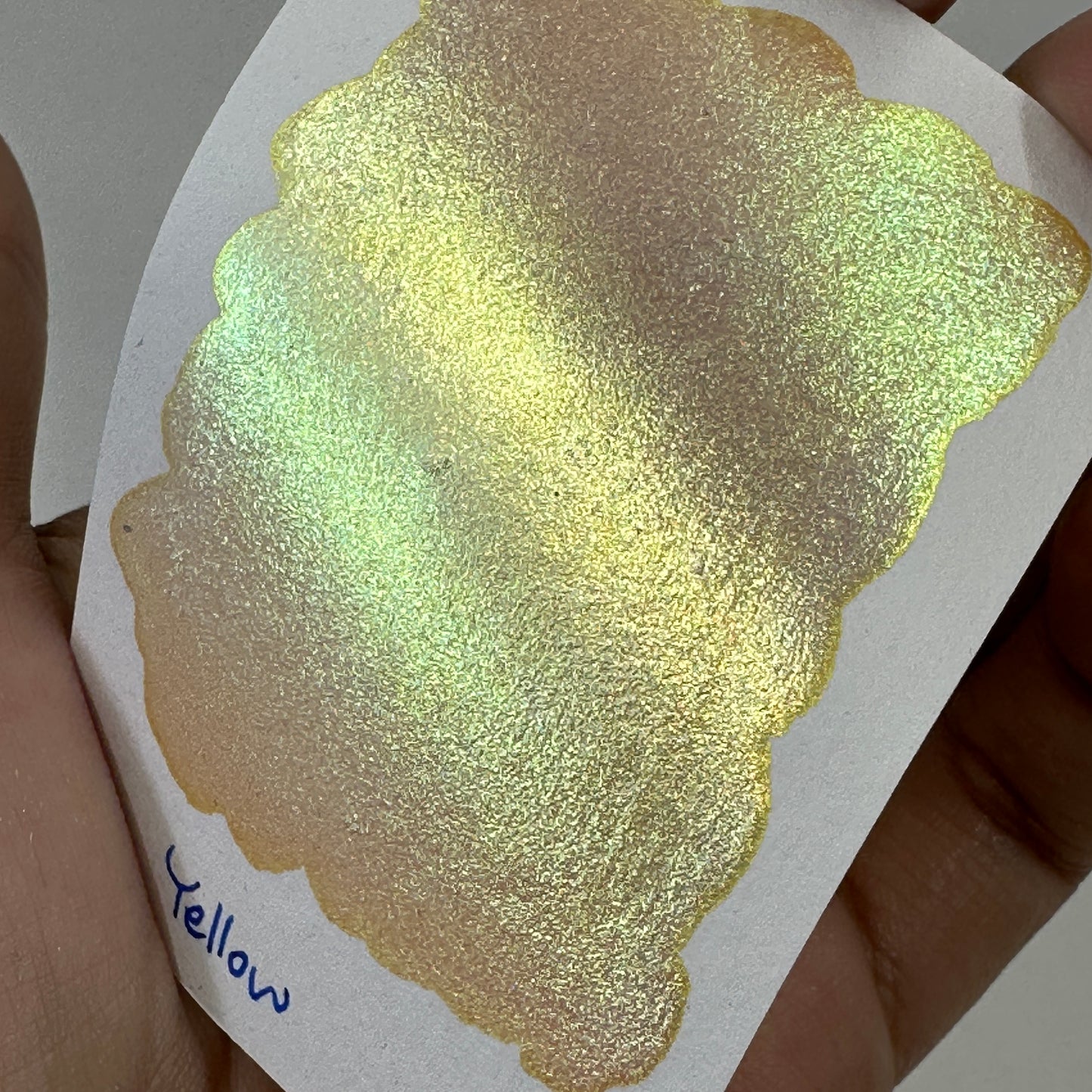 Yellow Rainbow Super Color Shift Handmade Shimmer Watercolor Paint