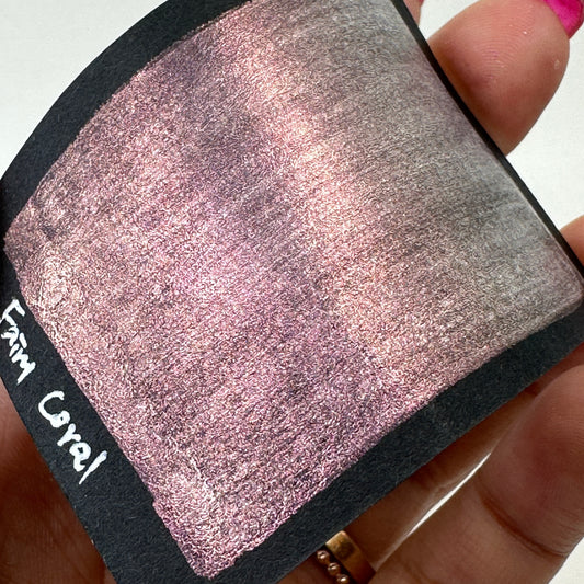 Fairy Coral watercolor paints half pan