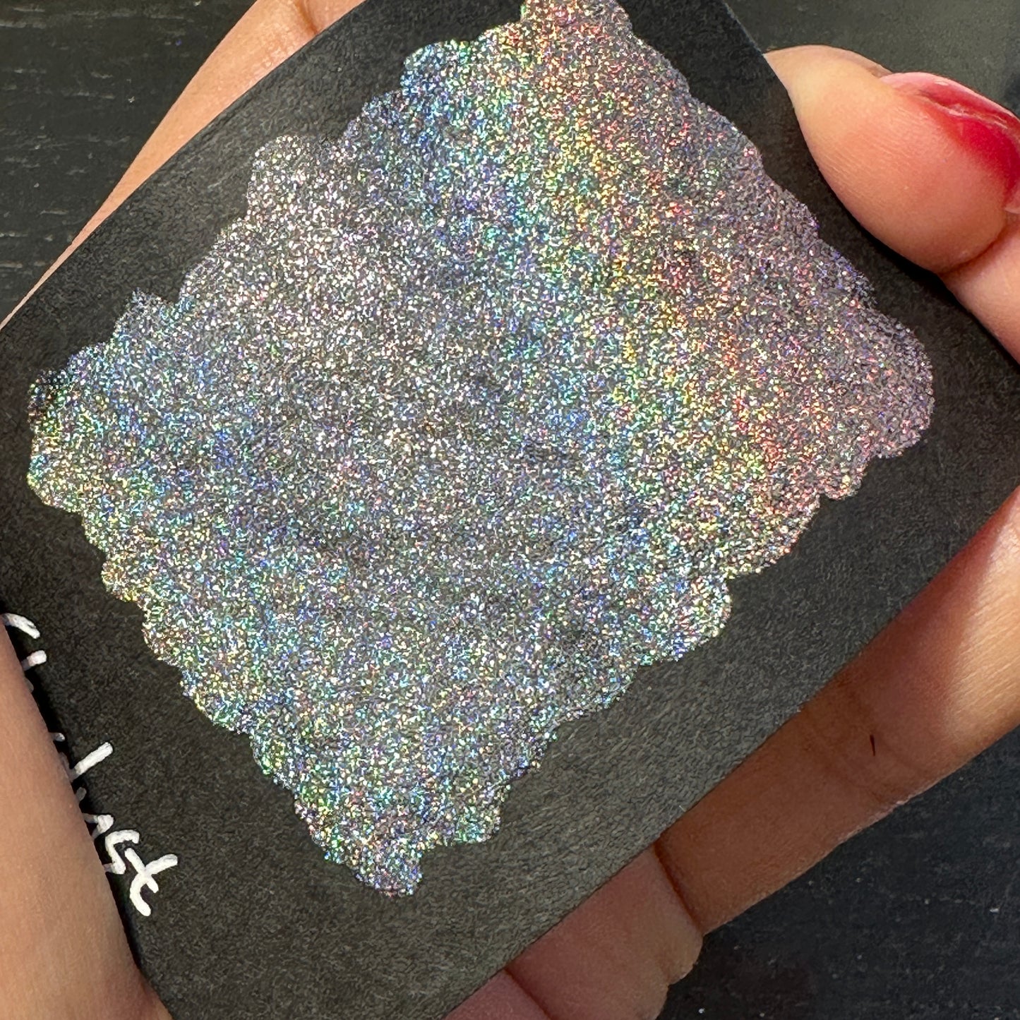 New Hologram Dot Card Tester Sampler Watercolor Shimmer Glittery Paints