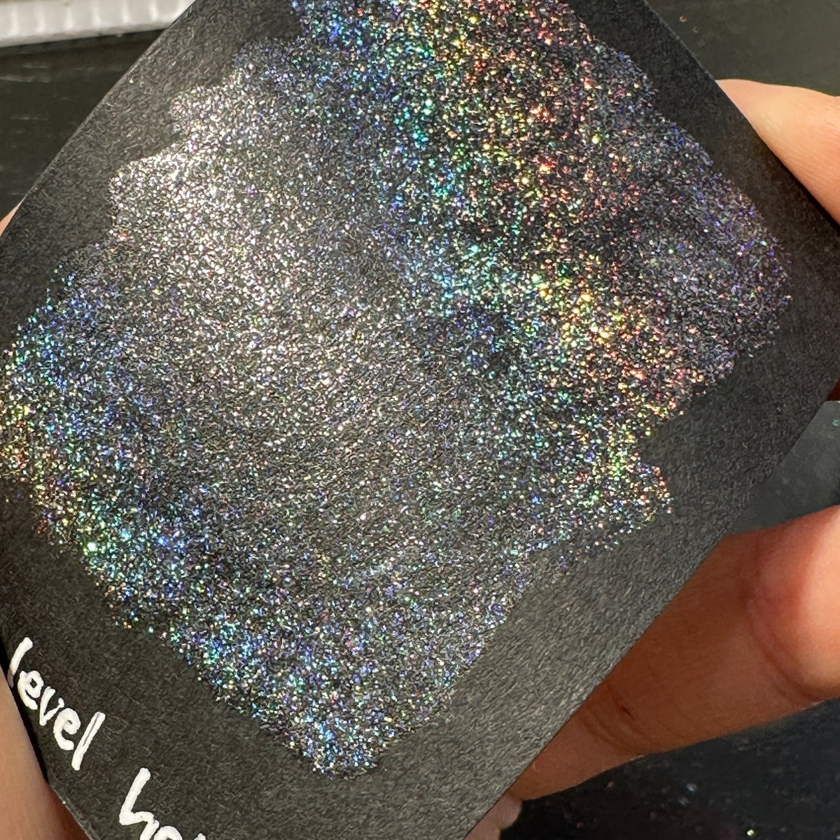 Black Holographic Glitter –