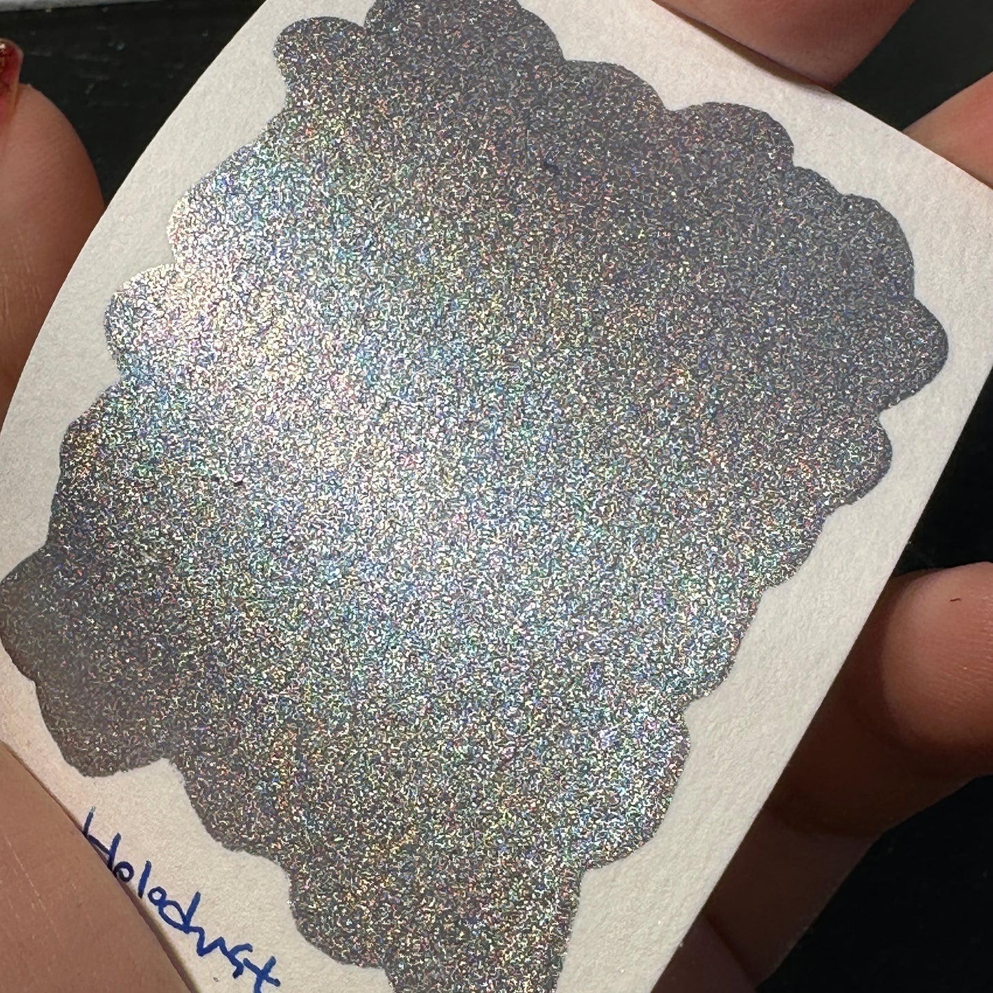 Holodust Handmade Shimmer Metallic watercolor paints holographic Half pan