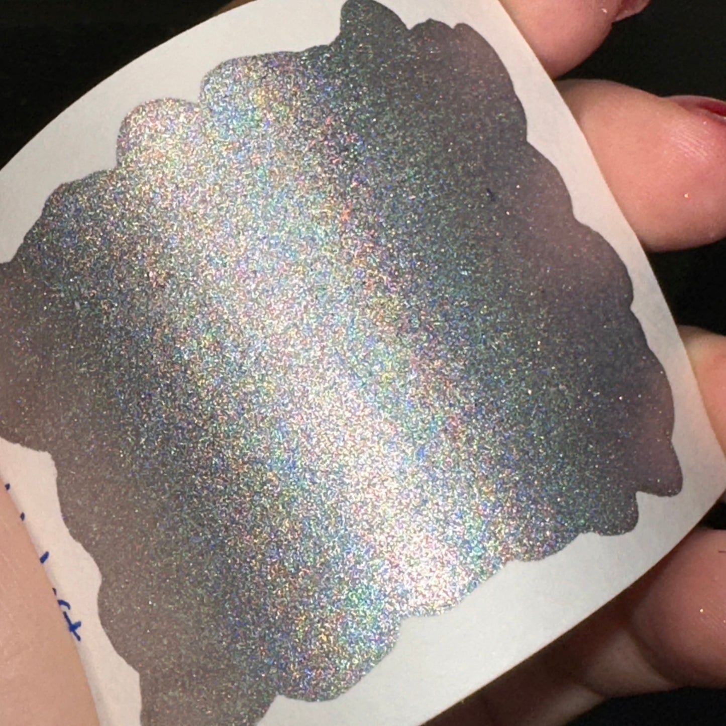 Holodust Handmade Shimmer Metallic watercolor paints holographic Half pan