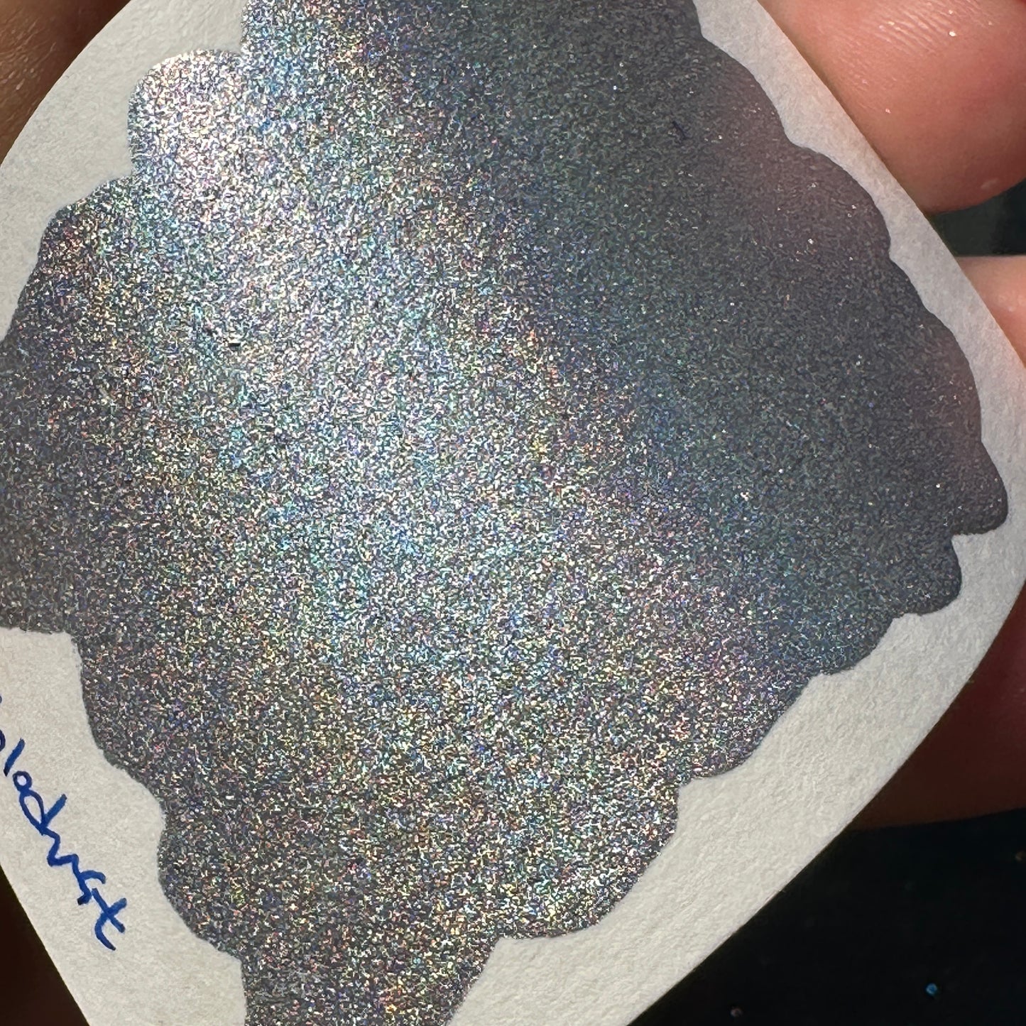 Holodust Handmade Shimmer Metallic watercolor paints holographic Half pan