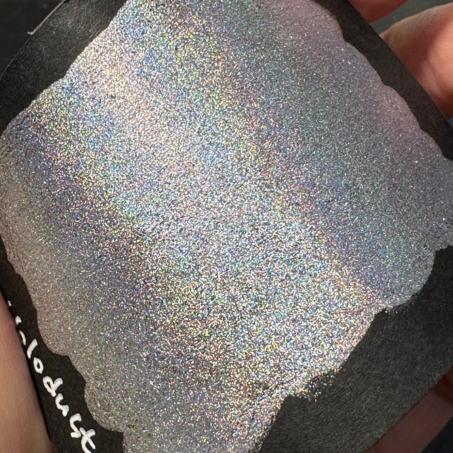 Holodust Handmade Shimmer Metallic watercolor paints holographic Half pan