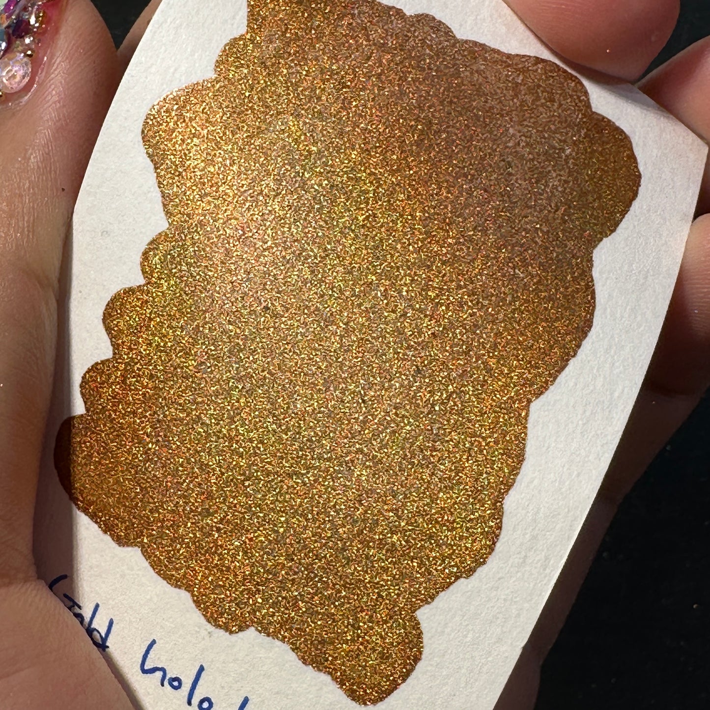 Limited GDHD gold holodust watercolor paint Half/Quarter pan