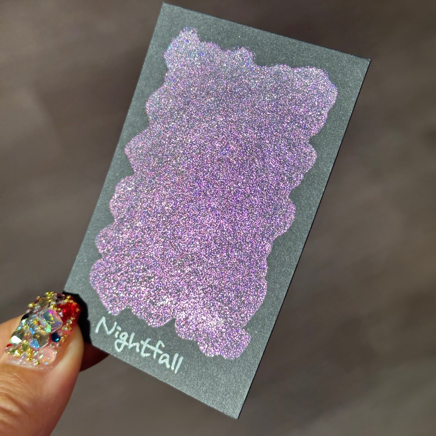 Quarter Nightfall Night Series Handmade Glittery Hologram shimmer watercolor Paint by iuilewatercolors