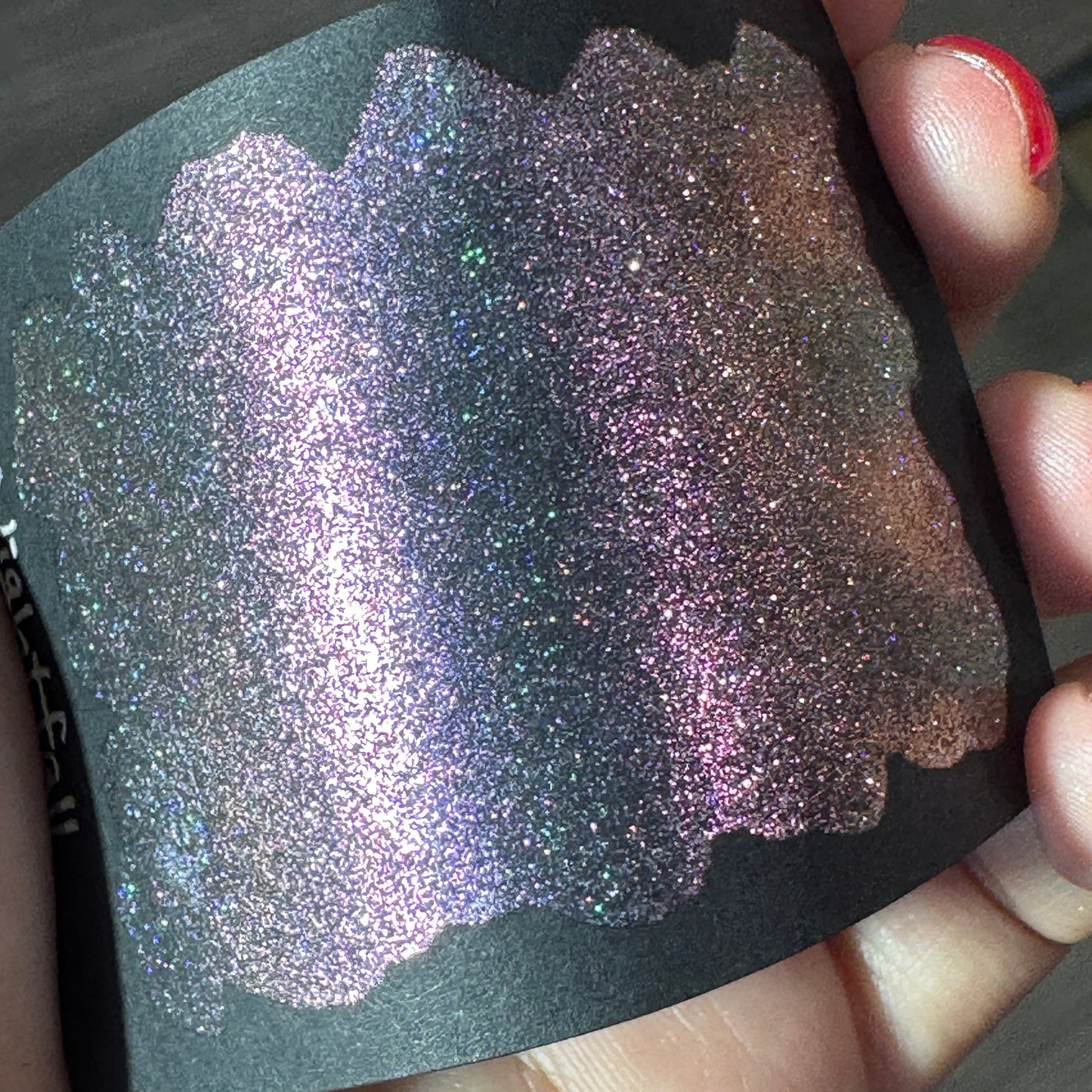 Quarter Nightfall Night Series Handmade Glittery Hologram shimmer watercolor Paint by iuilewatercolors