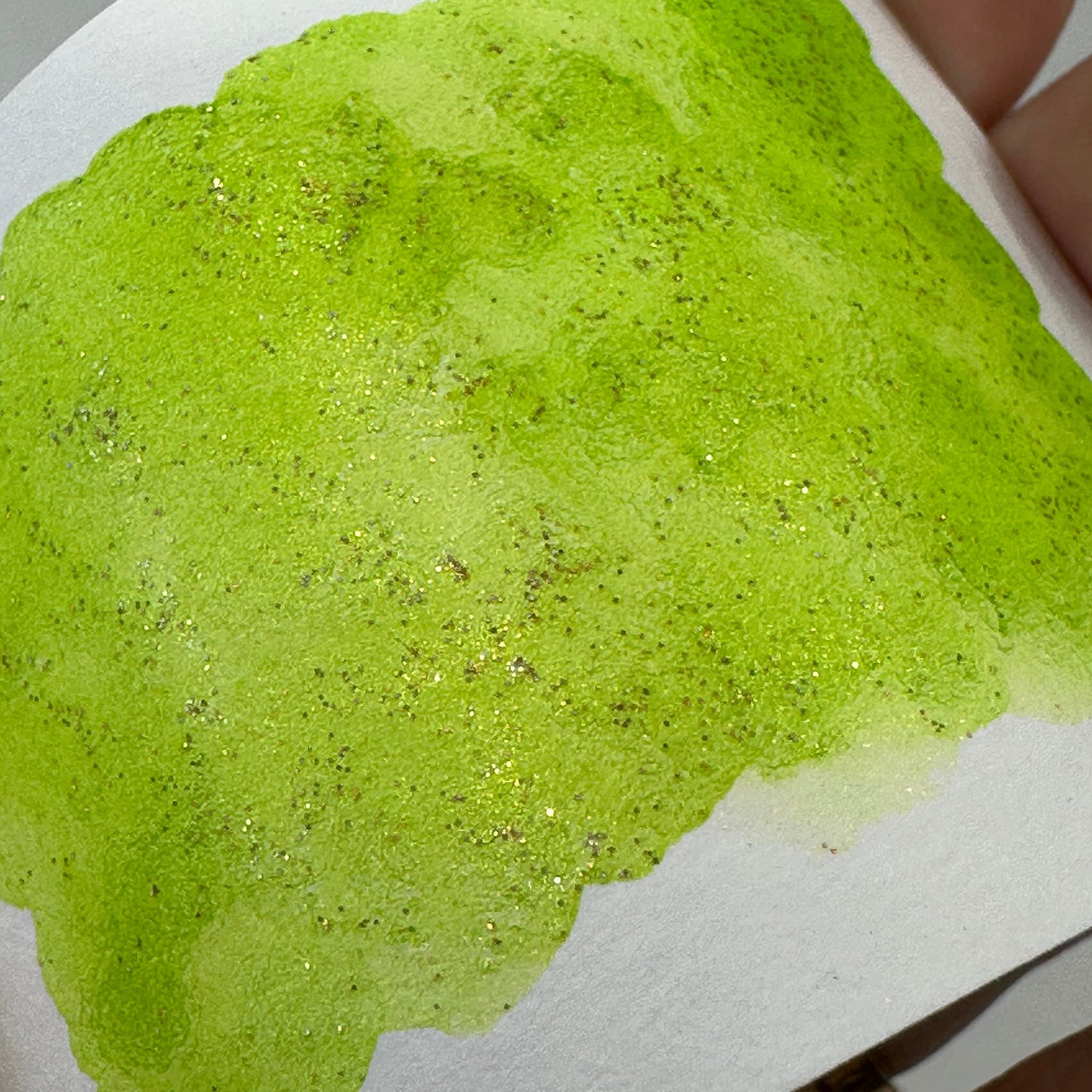 Poison Apple Halloween 2023 Handmade Shimmer Neon Glittery Watercolor Paints by iuilewatercolors