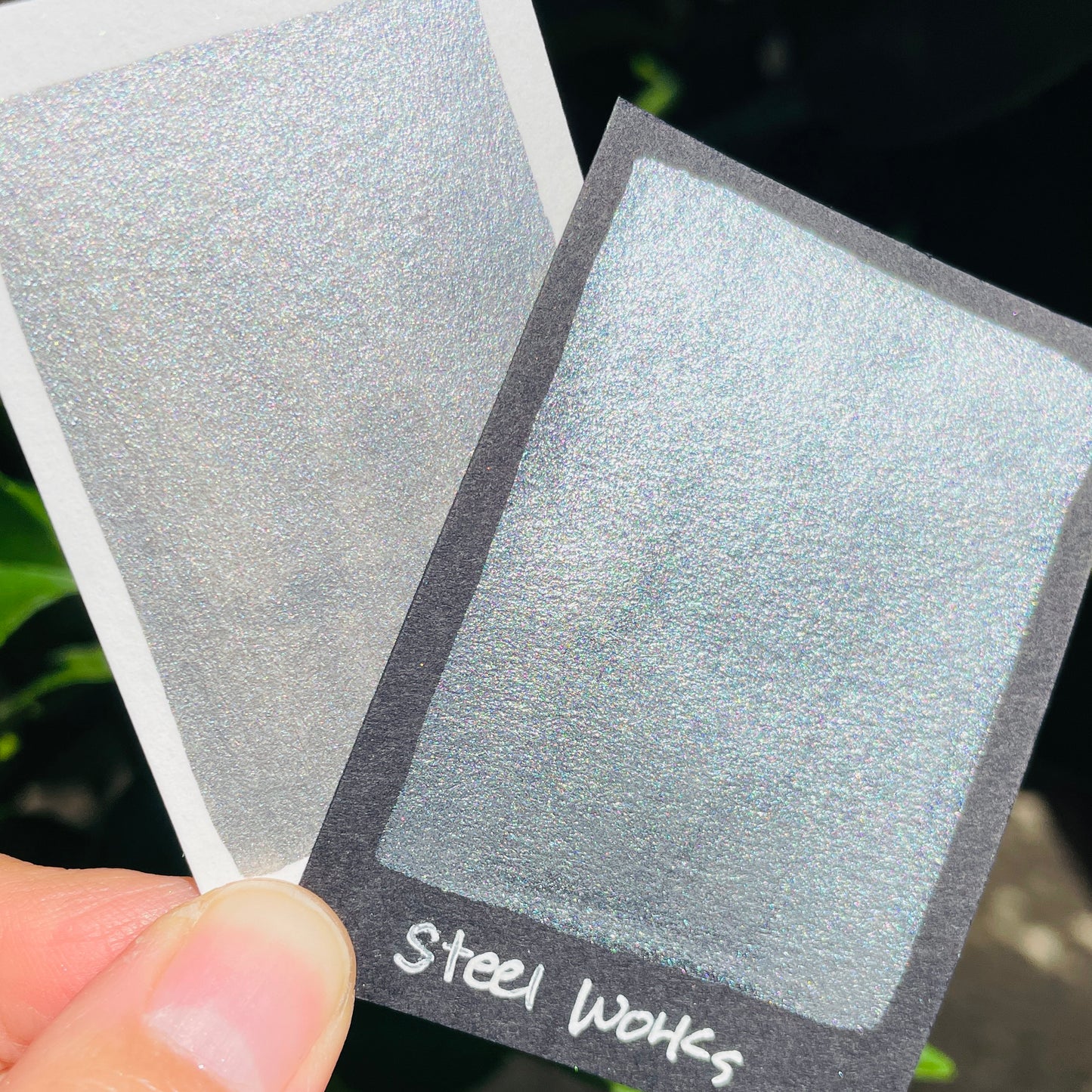 Steel Work grey watercolor paints Half pans