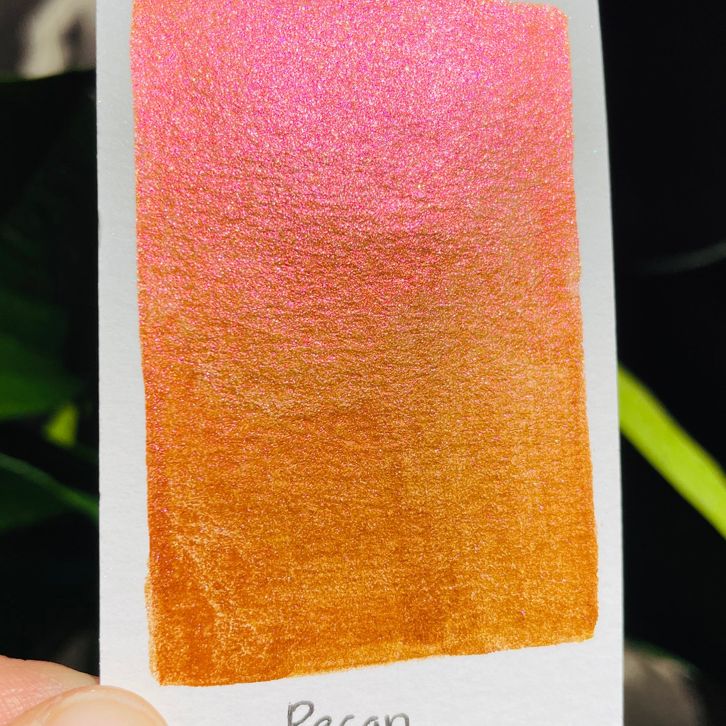 Pecan bronze fell in love handmade shimmer mica watercolor paints Half pans