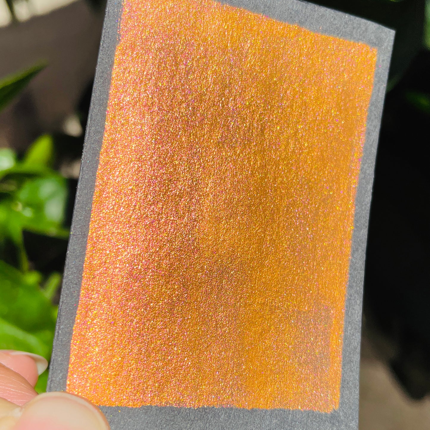 Honey bronze Fell in love handmade shimmer mica watercolor paints Half pans