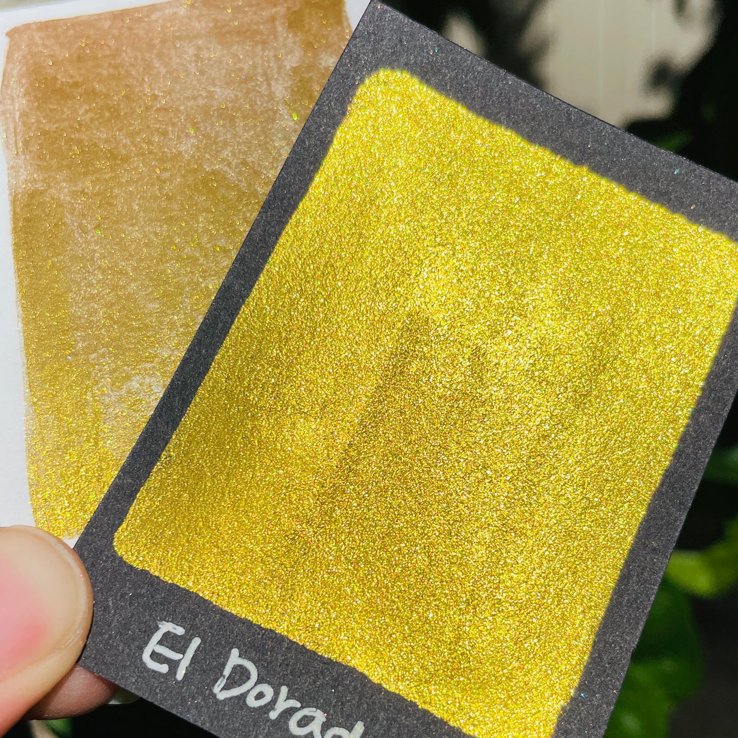 El Dorado shimmer watercolor paints Half pans