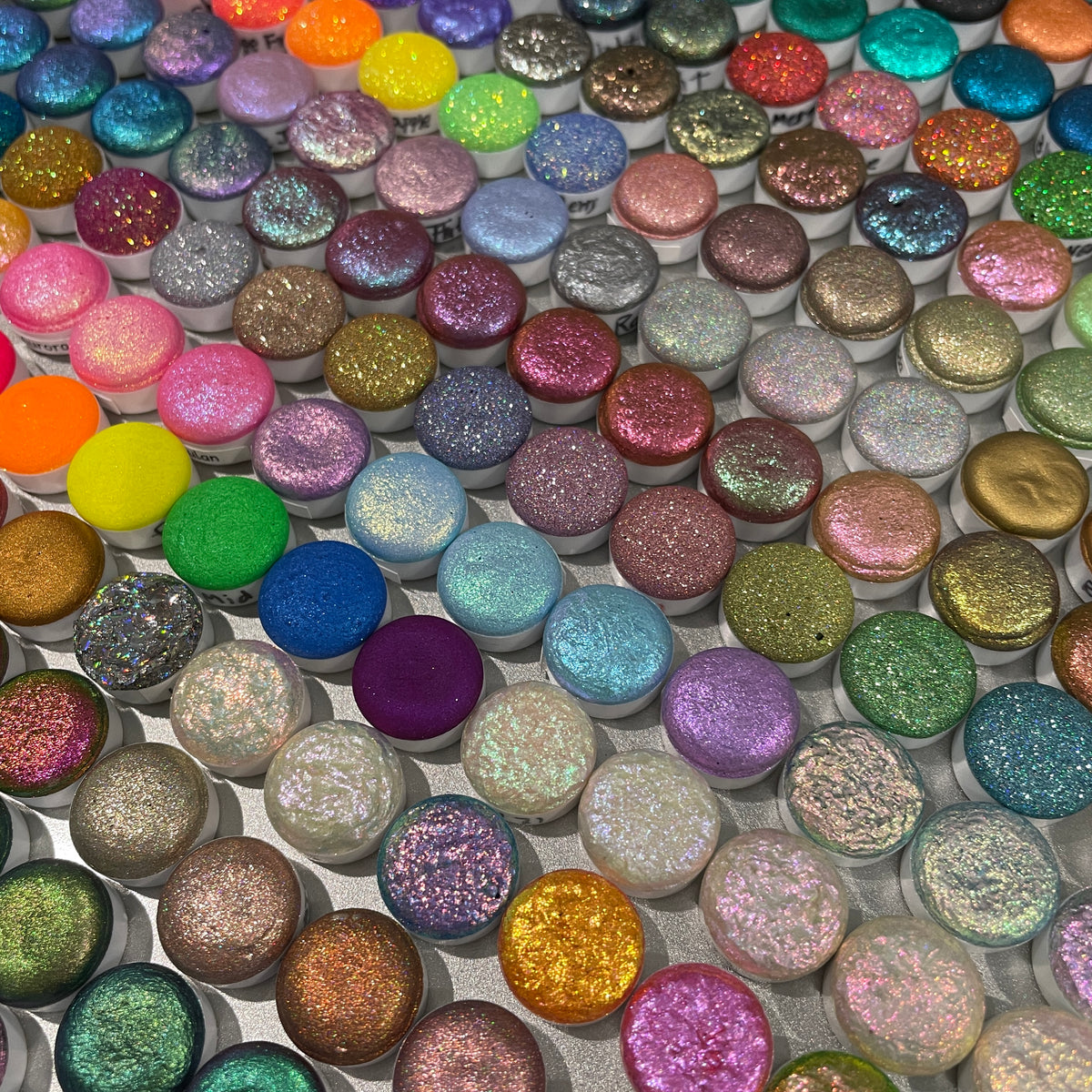 Flower Field Set Handmade Shimmer Mica Glitter Watercolor Paints – IUILE