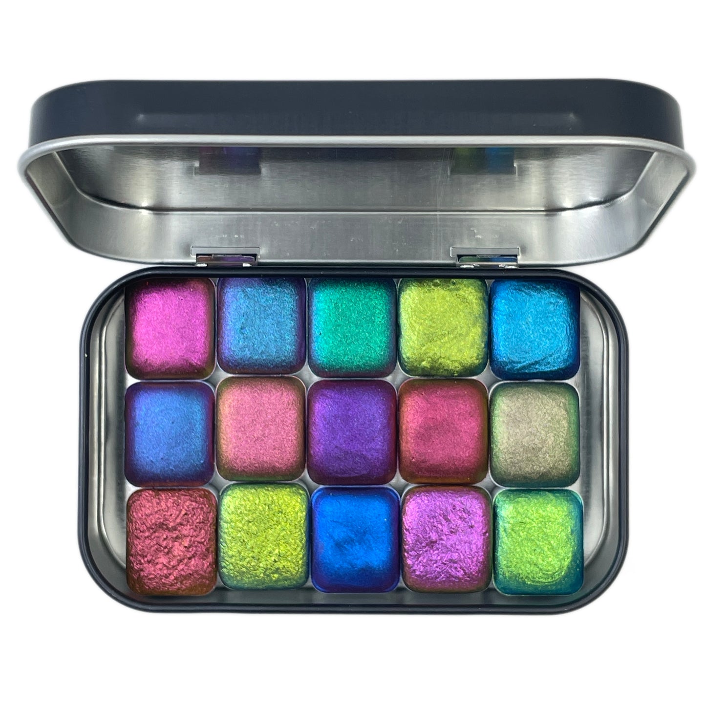 H15 Master half Set Color shift Watercolor half pan in Tin case