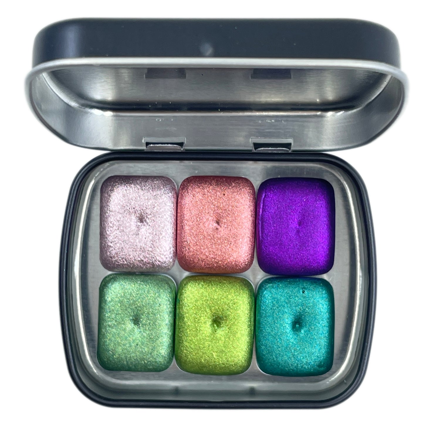 New Christmas quarter set handmade watercolor paints in tin case