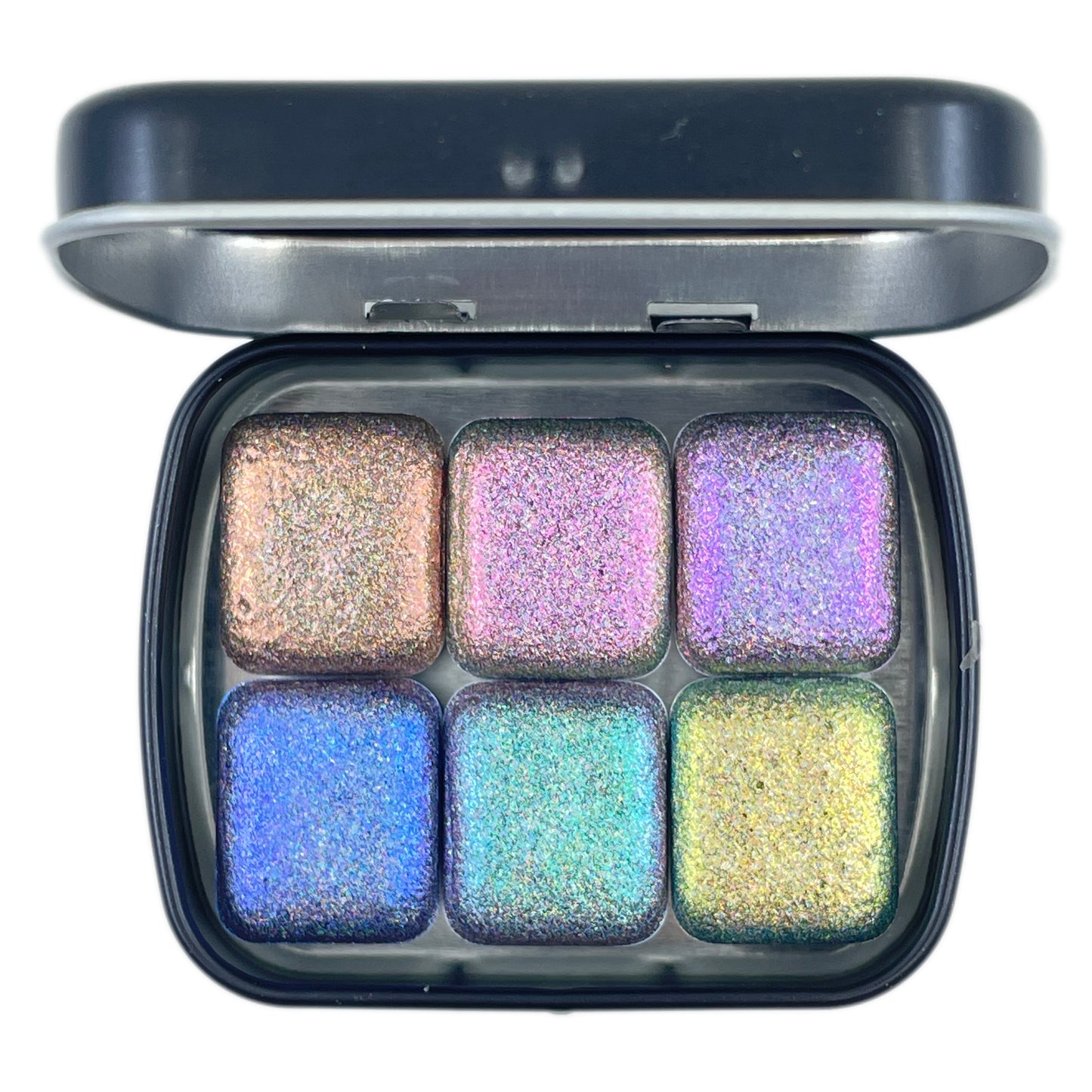 Half Perfection Set Hologram Super Color Shift Chrome Handmade Shimmer Glitter Watercolor Paint
