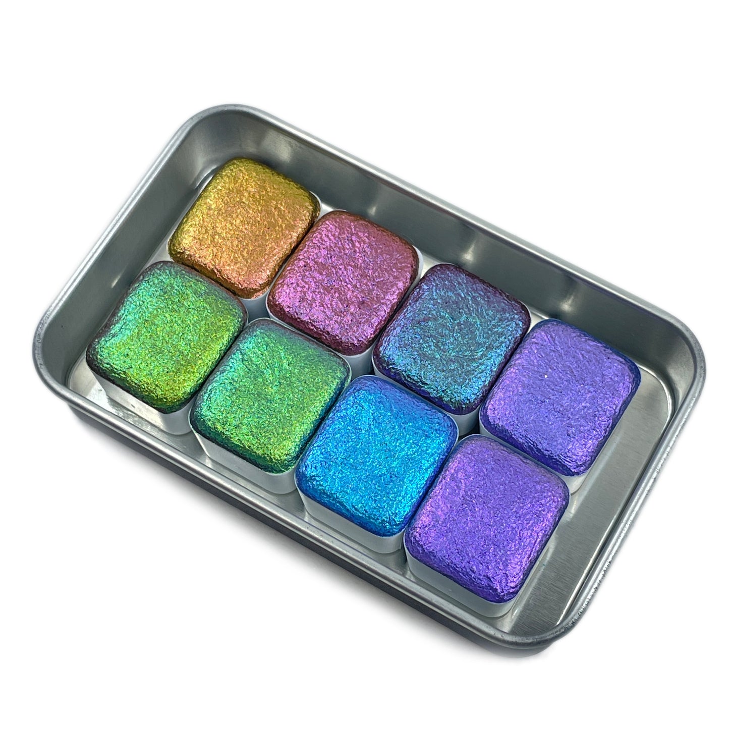 Fruits Basket half set handmade color shift glittery watercolor paint