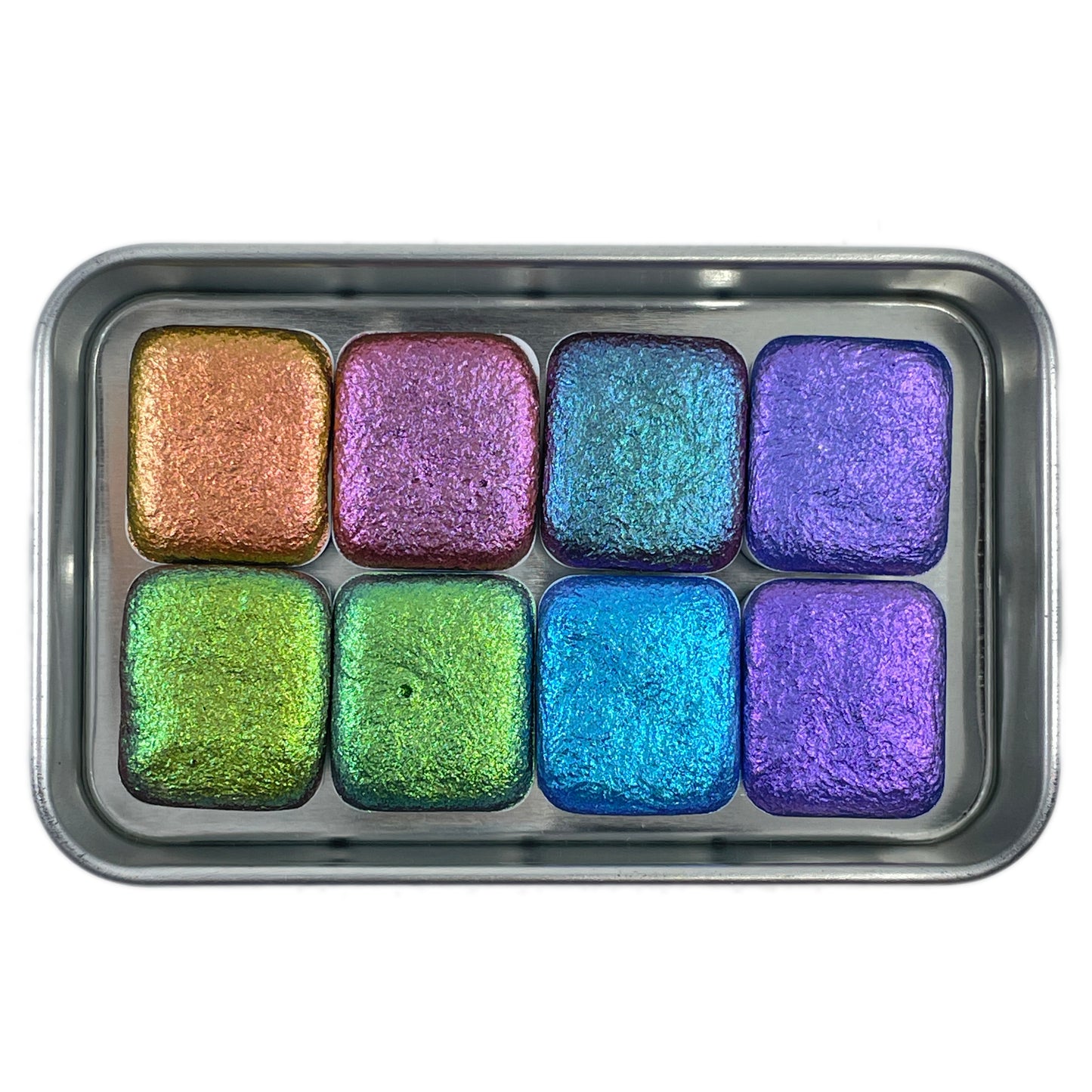 Fruits Basket half set handmade color shift glittery watercolor paint