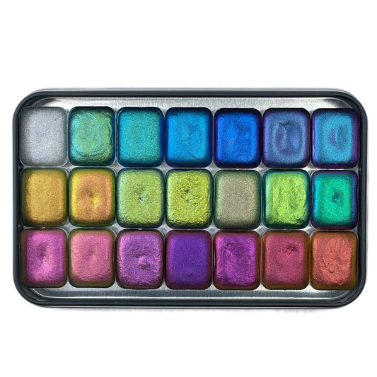 Vol.1 Master Quarter Set Handmade Color shift watercolor paints