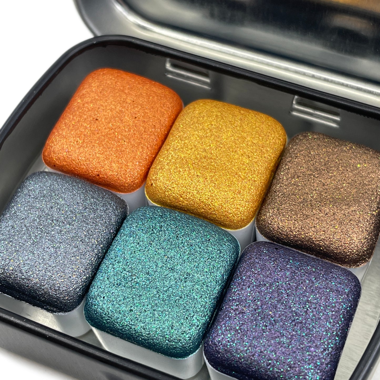 Halloween 2021 Set Handmade Shimmer Glitter Watercolor Paint Half