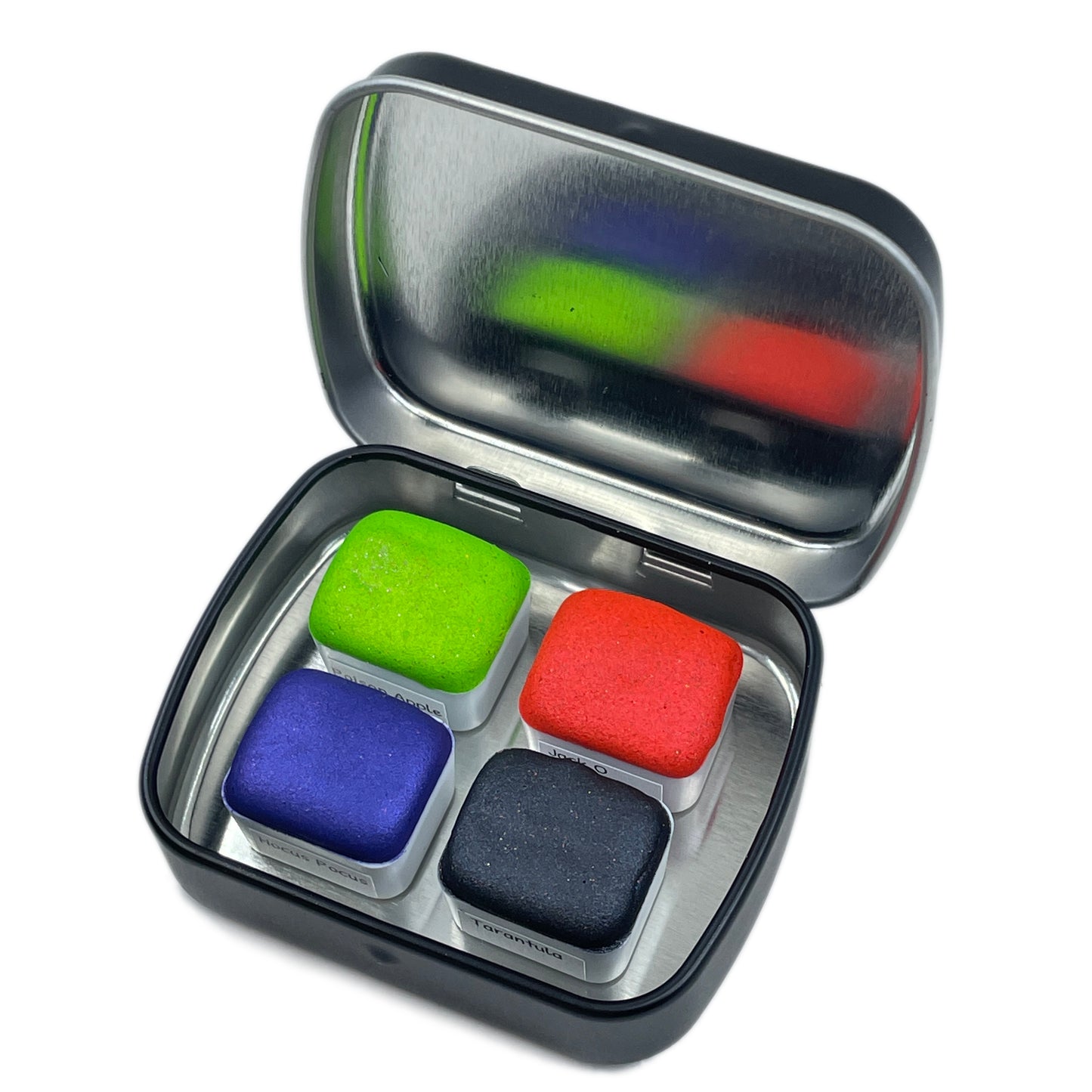 Halloween 2023  Set Handmade Shimmer Neon Glittery Watercolor Paints by iuilewatercolors