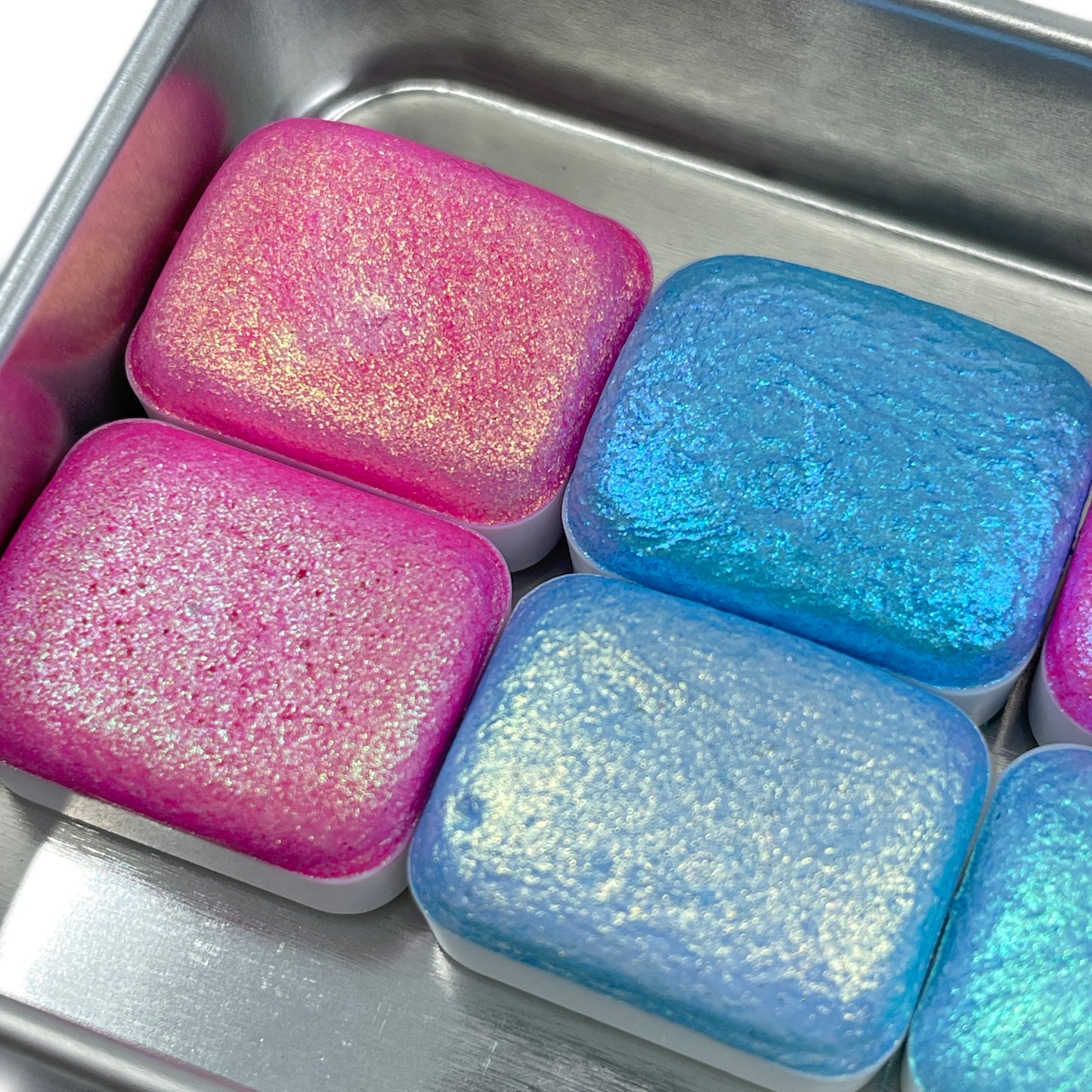 Disney Quarter princess set Handmade color shift shimmer watercolor paint