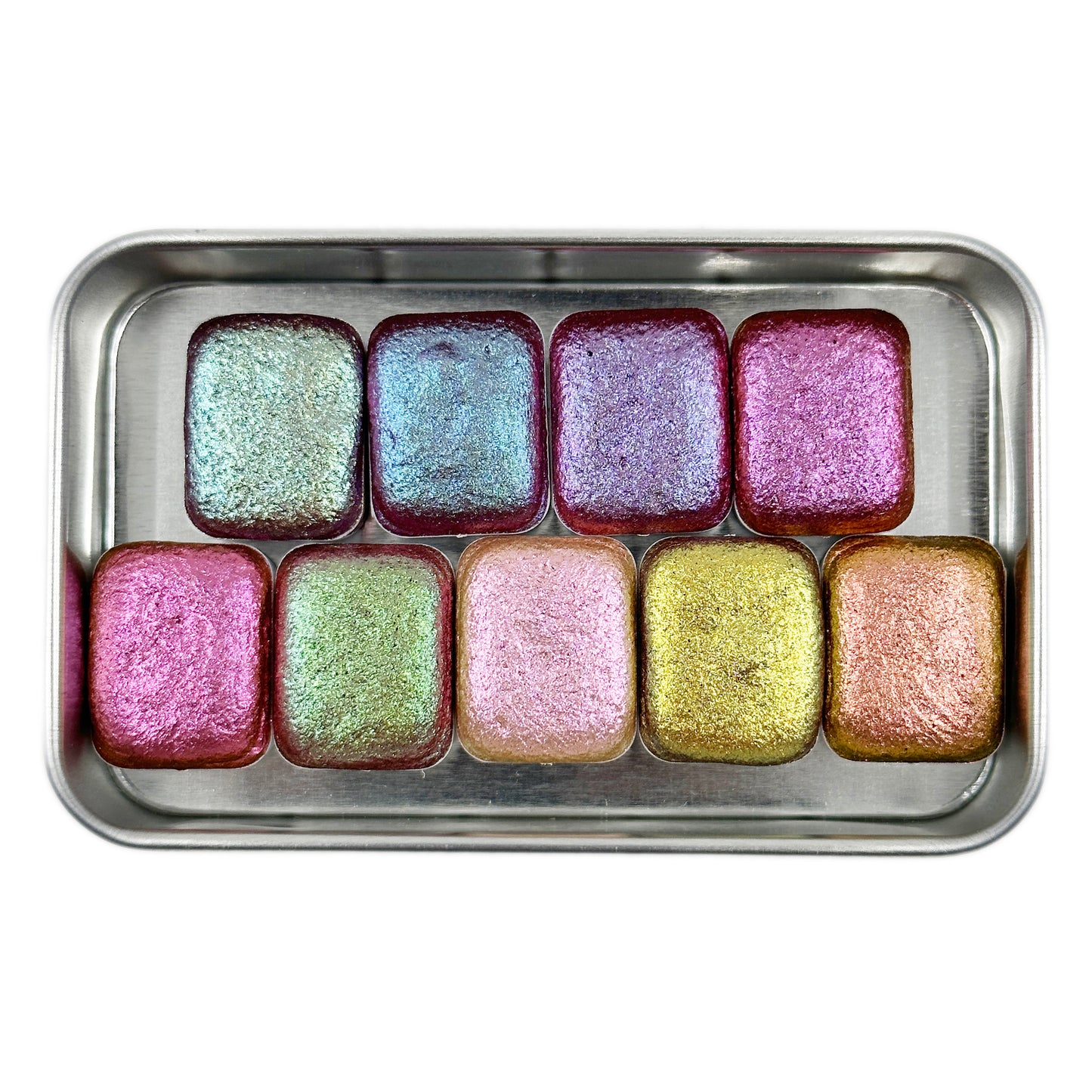 Quarter RC set Handmade Shimmer Metallic Chameleon Colorshift Watercolor Paint By iuilewatercolors