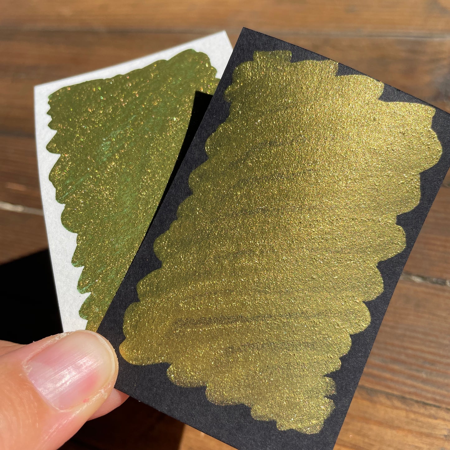 Golden Olive watercolor paints Half pans