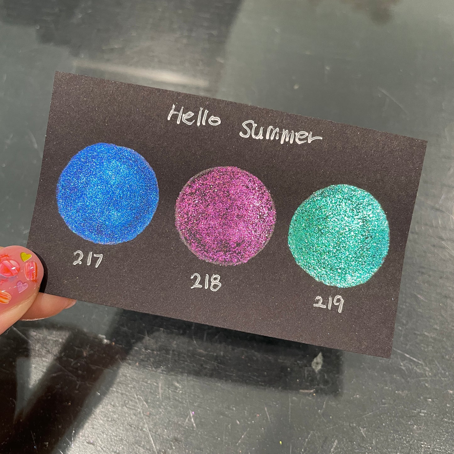 Limited Hello Summer Set Handmade Super Color Shift Shimmer Chrome  Shine Watercolor Paint