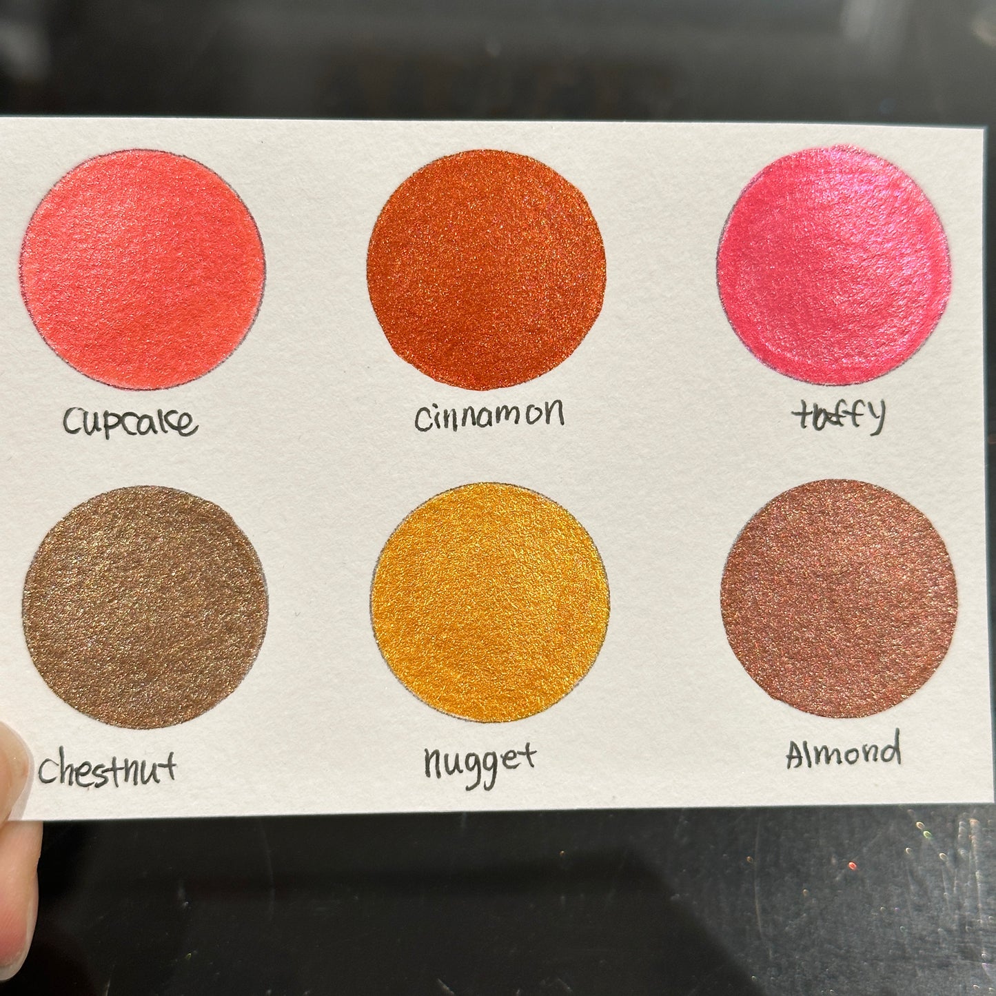 Autumn 2022 Mica Handmade Shimmer Metallic Watercolor Paint Half By iuilewatercolors